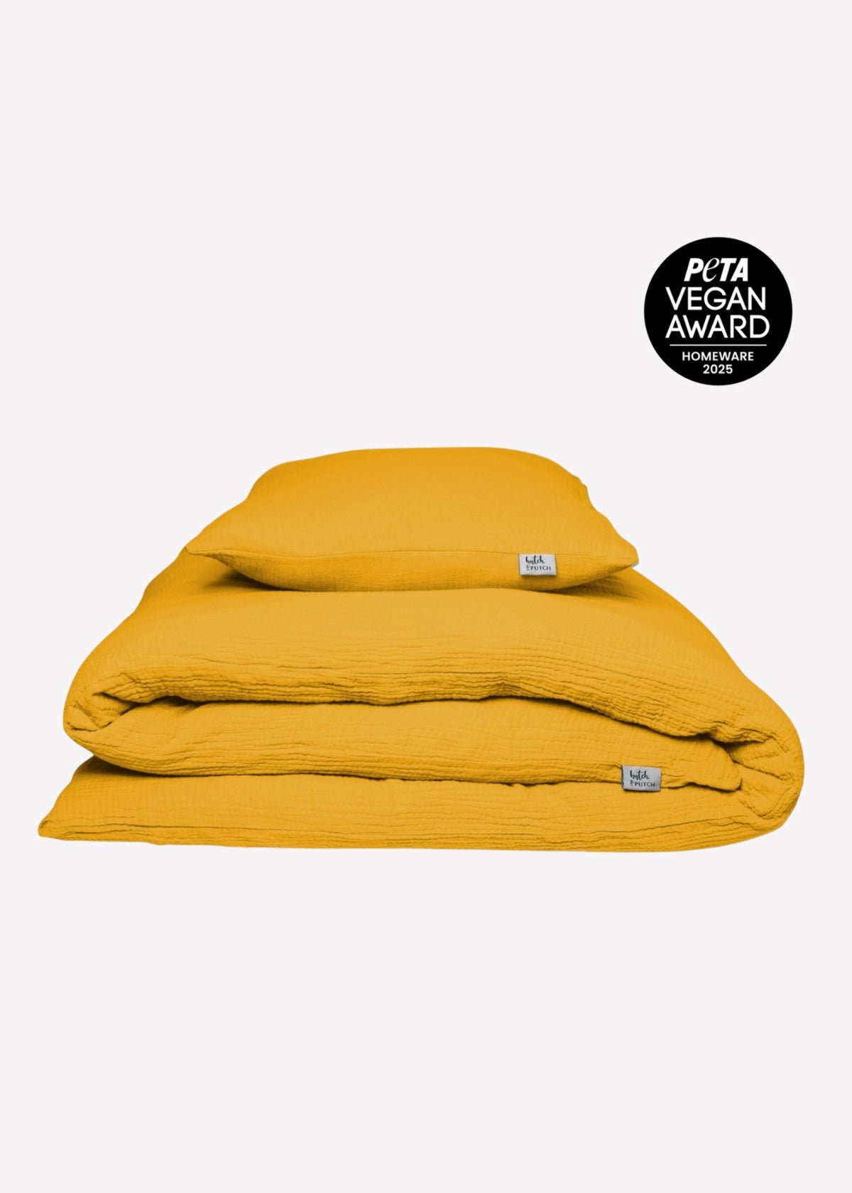 Musselin-Duvetbezug ELIANE sunflower