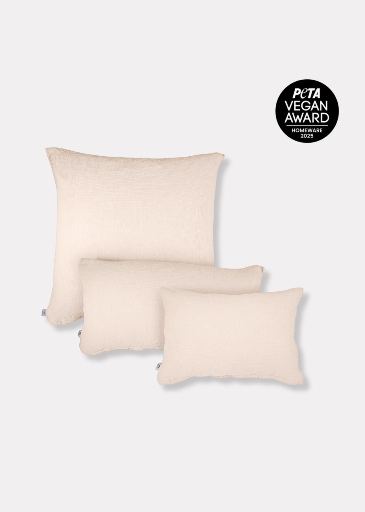 Musselin-Kissenbezug ELIANE beige