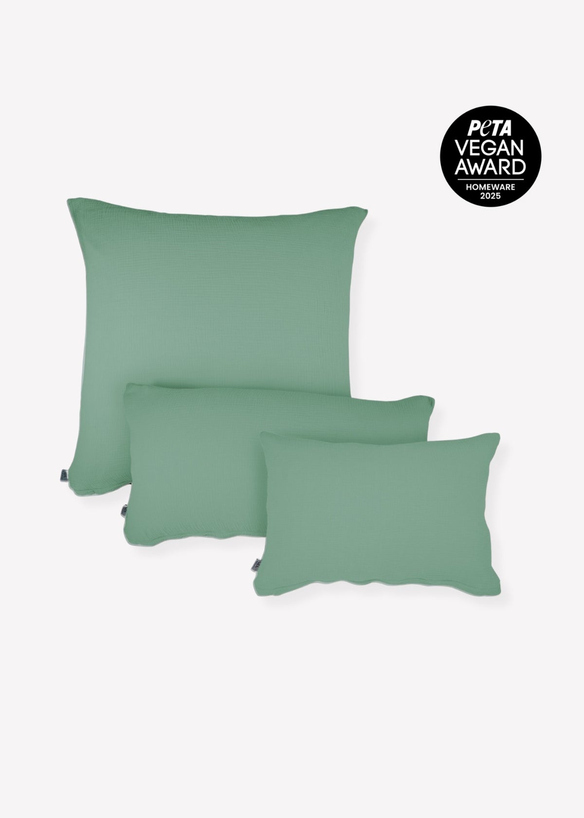 Musselin-Kissenbezug ELIANE eucalyptus