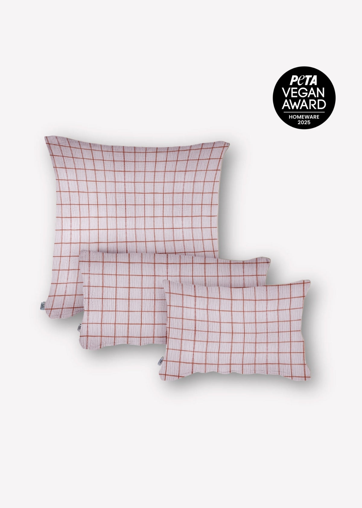 Musselin-Kissenbezug ELIANE rosa karo edition