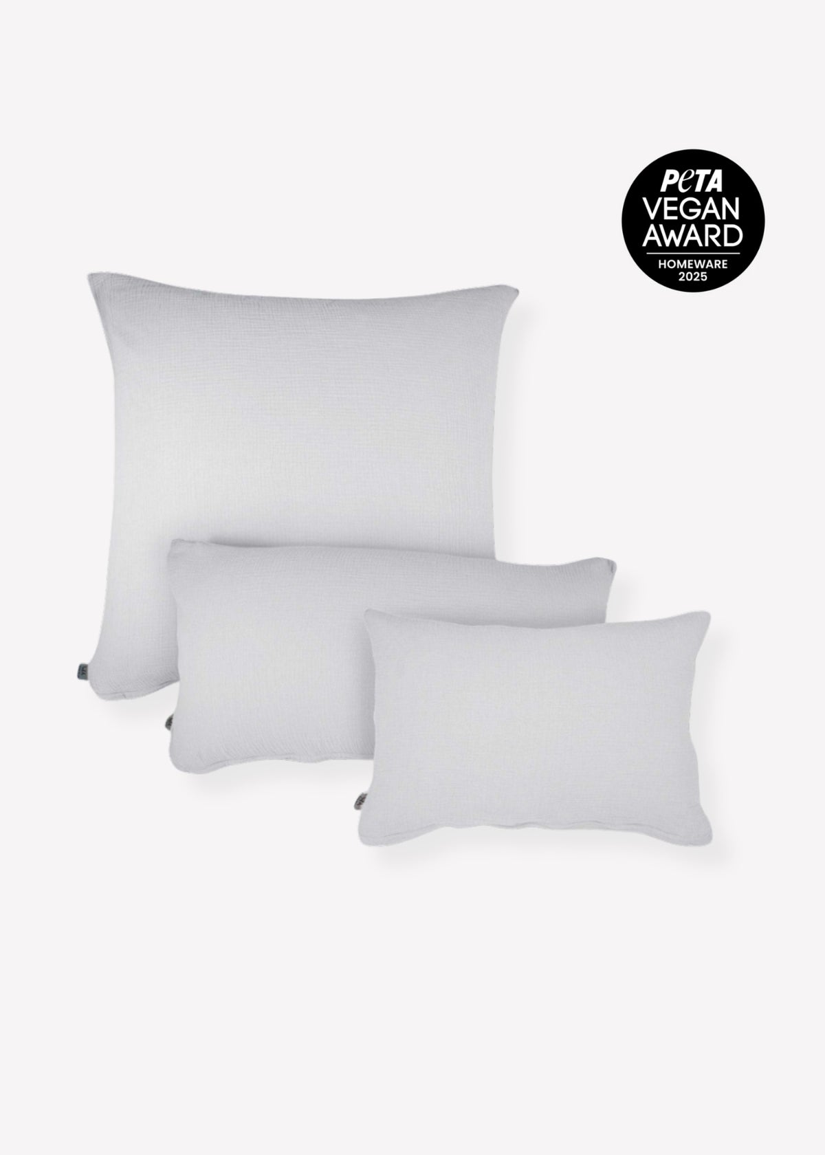 Musselin-Kissenbezug ELIANE light grey