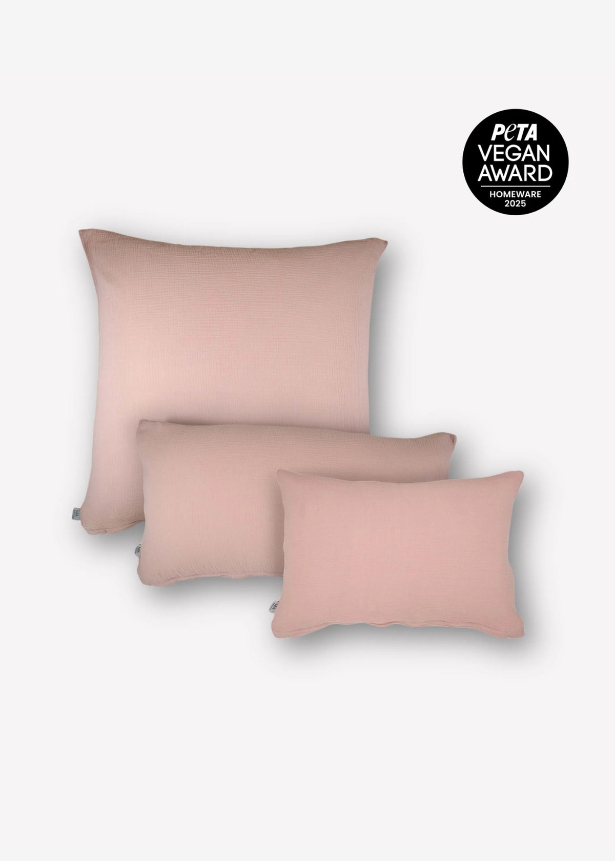 Musselin-Kissenbezug ELIANE blush