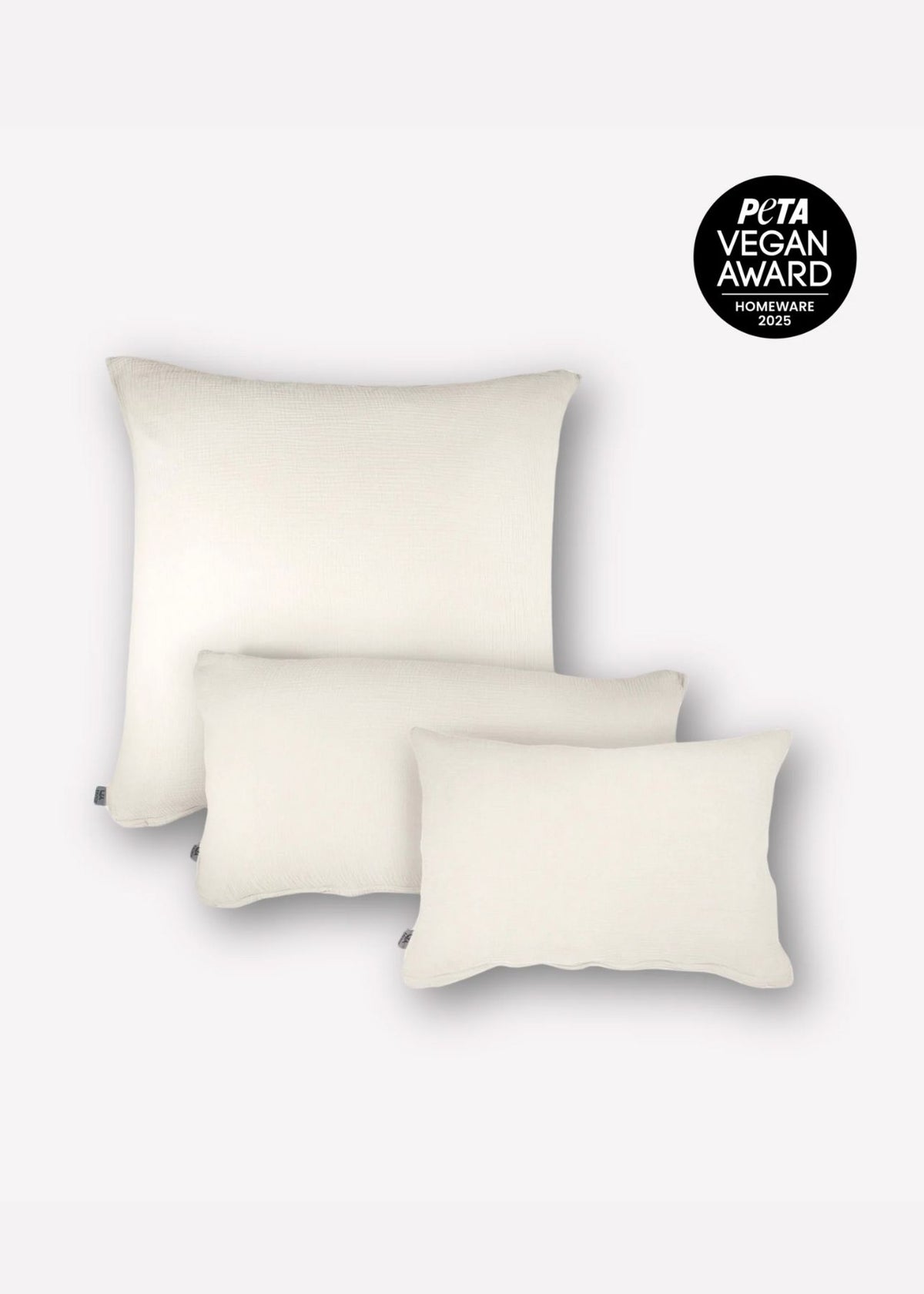 Musselin-Kissenbezug ELIANE off-white