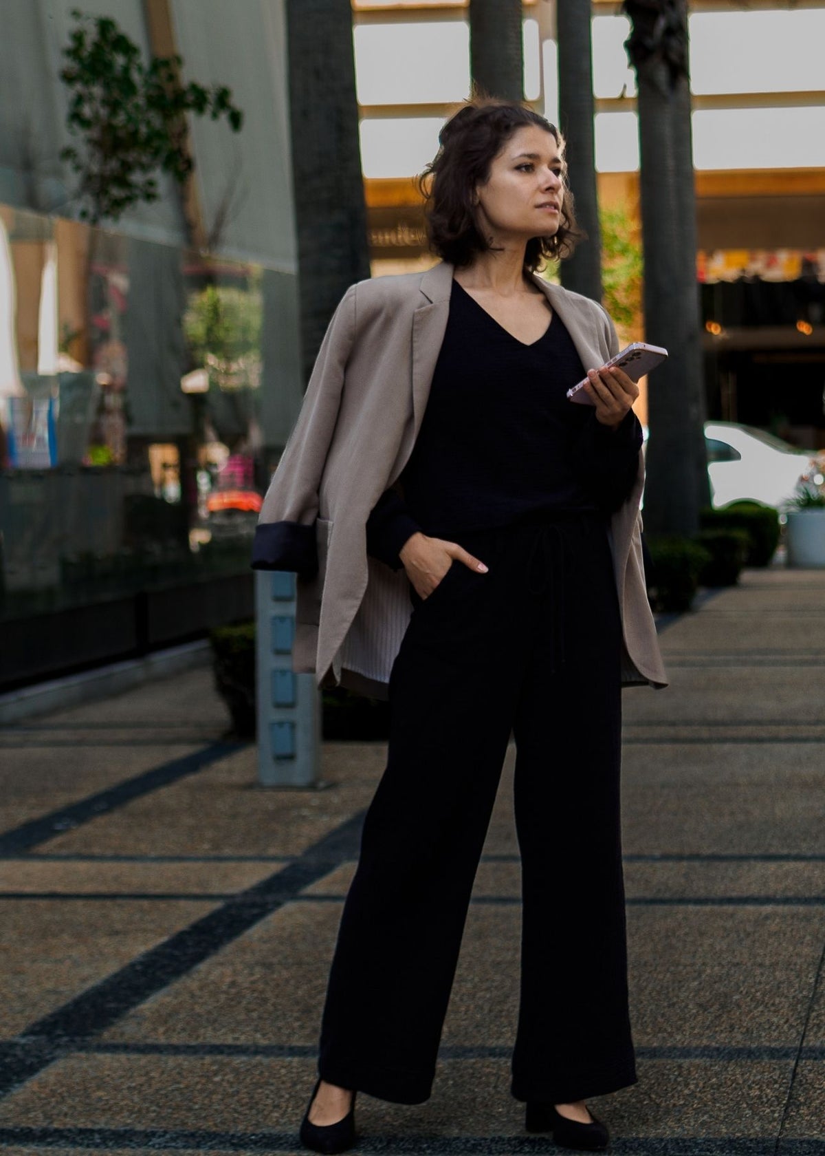 Musselin-Hose LEA schwarz