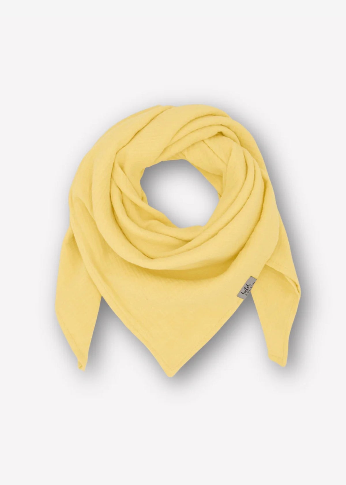 Foulard en mousseline NIVA jaune pâle