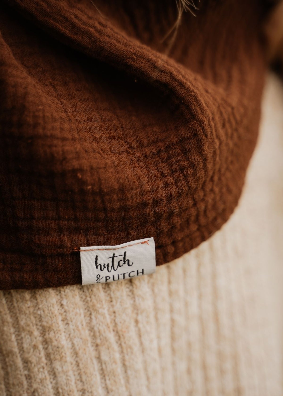 Musselin-Halstuch NIVA dunkelbraun