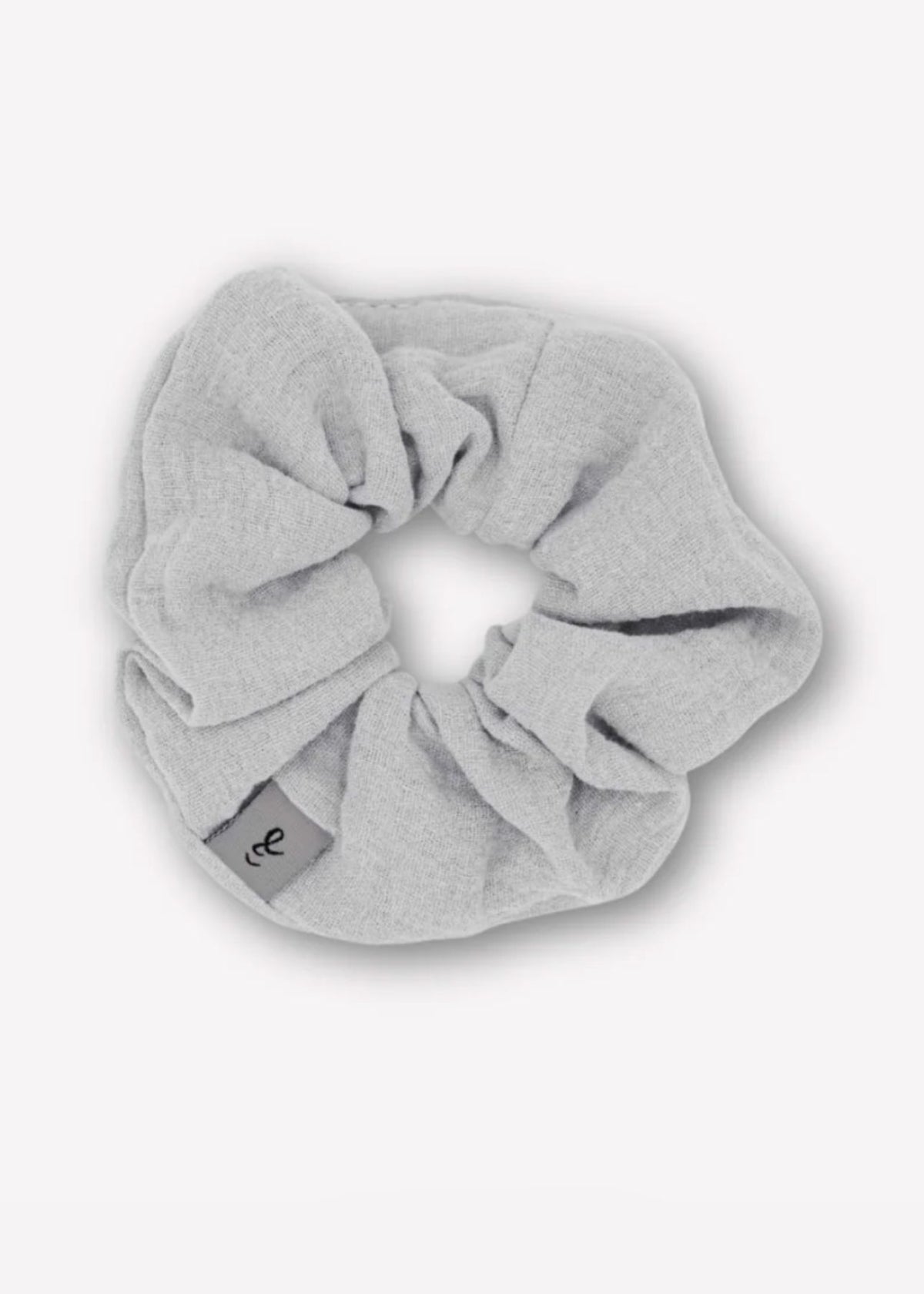 Musselin-Scrunchie MINA light grey