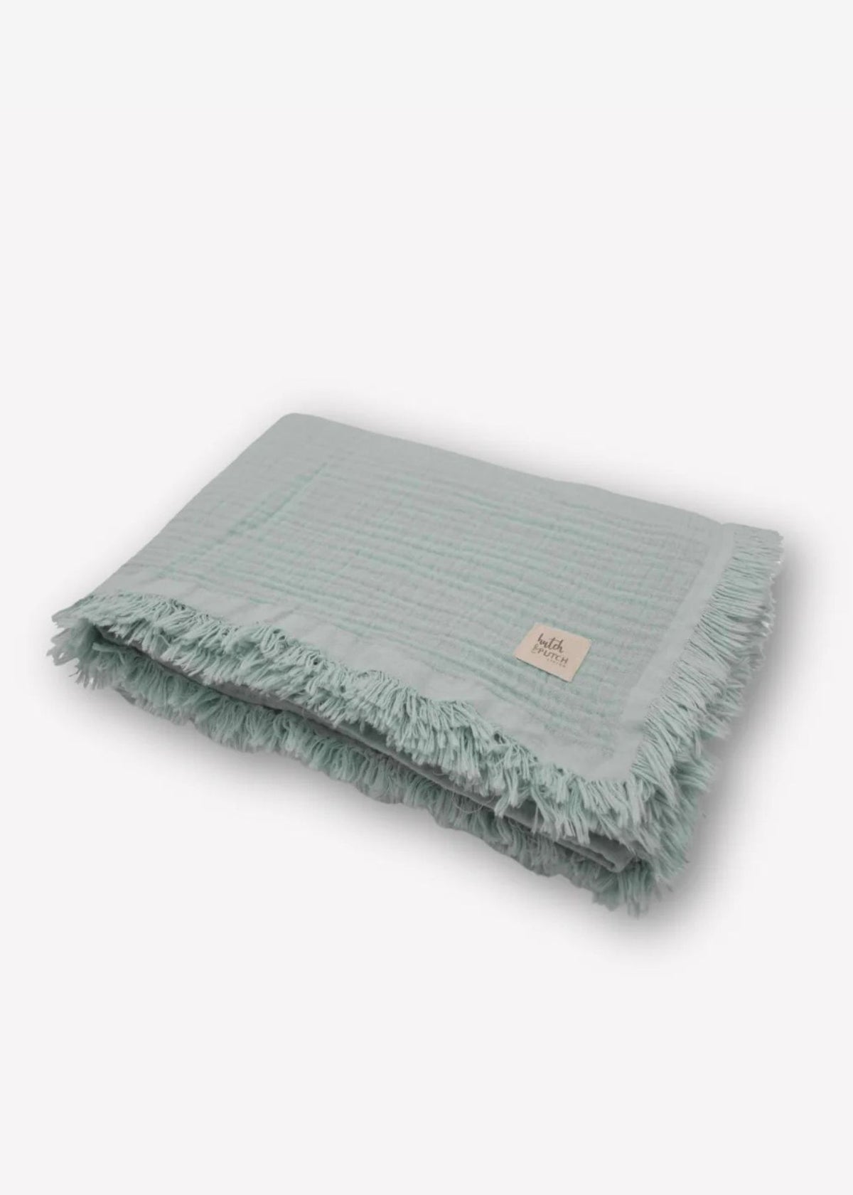 Musselin-Decke DANIELA aquamarine