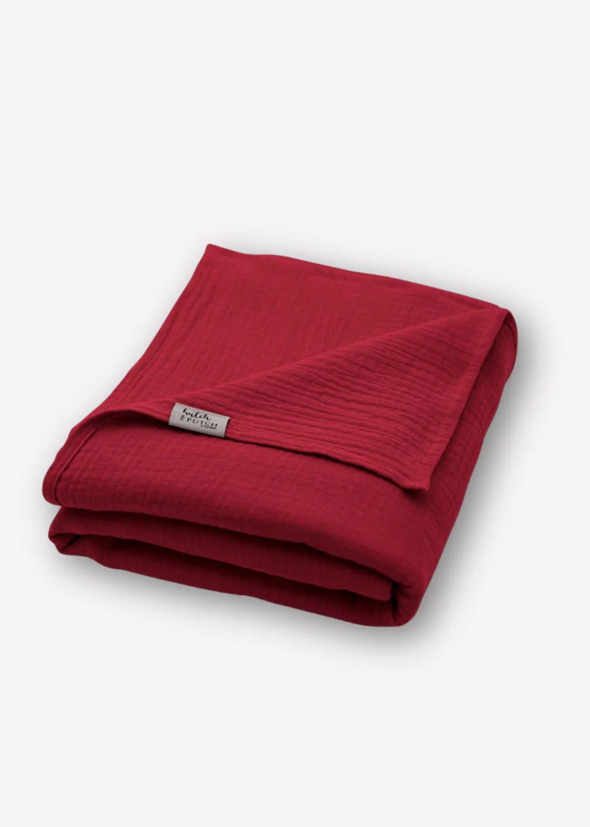 Musselin-Decke JOSEPHIN cranberry