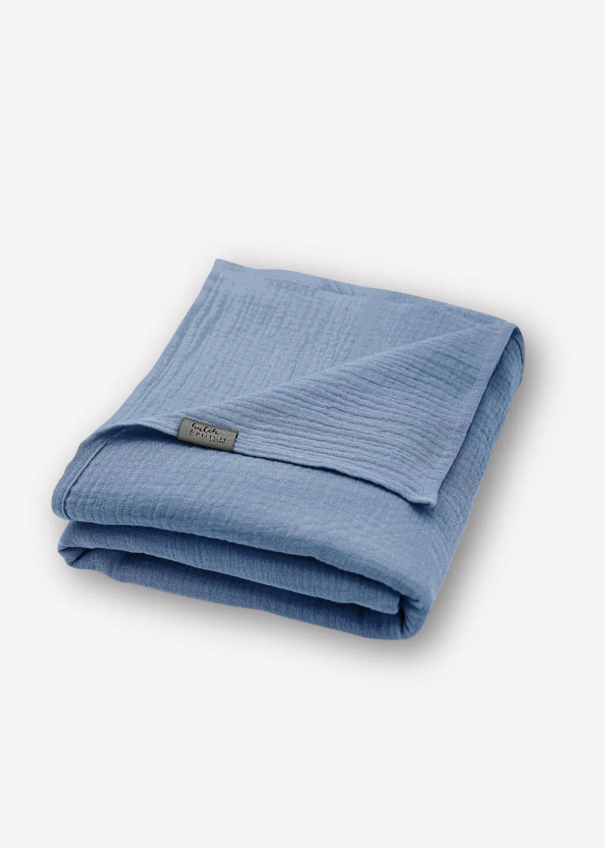 Couverture en mousseline JOSEPHIN dusty blue