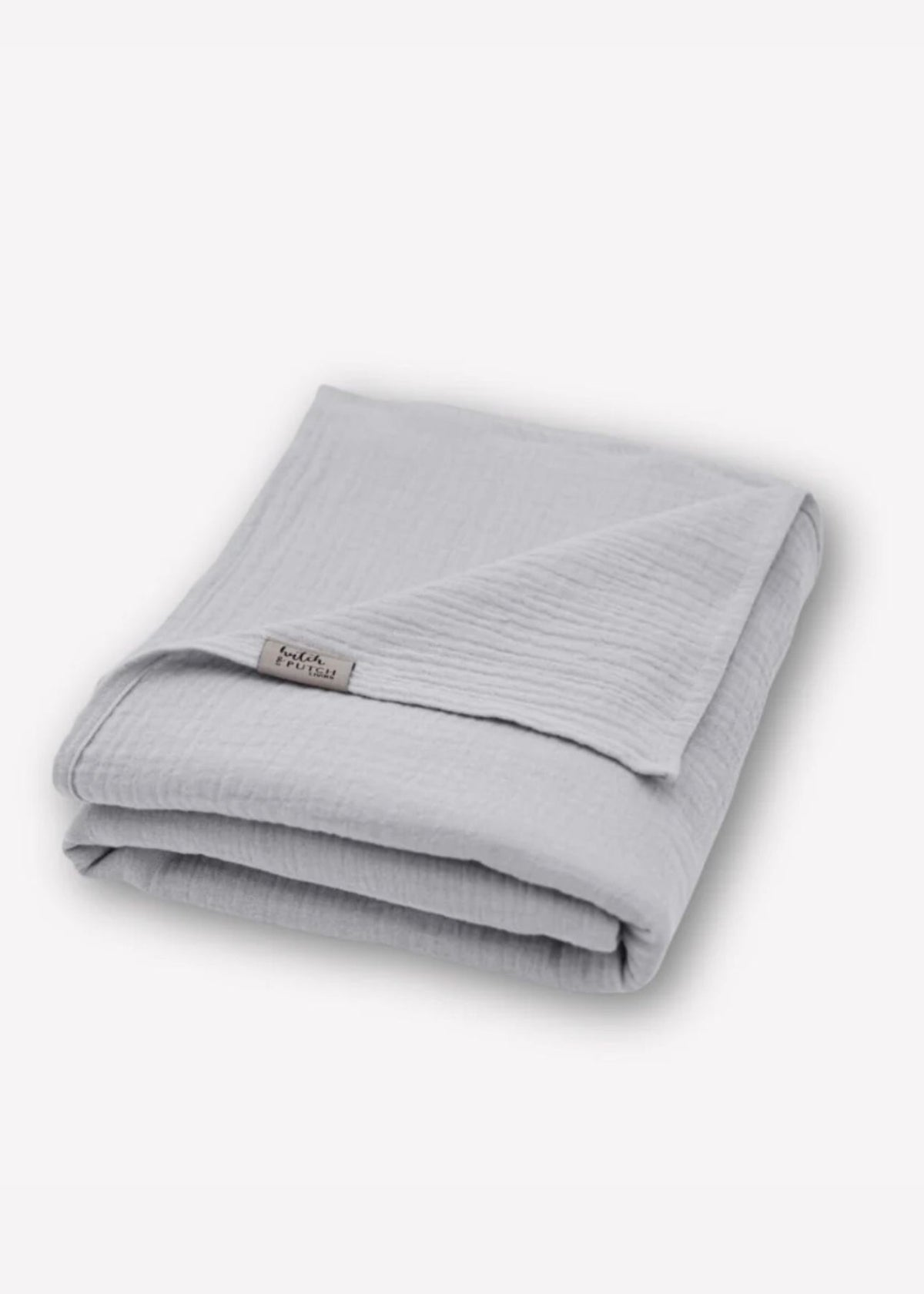 Musselin-Decke JOSEPHIN light grey