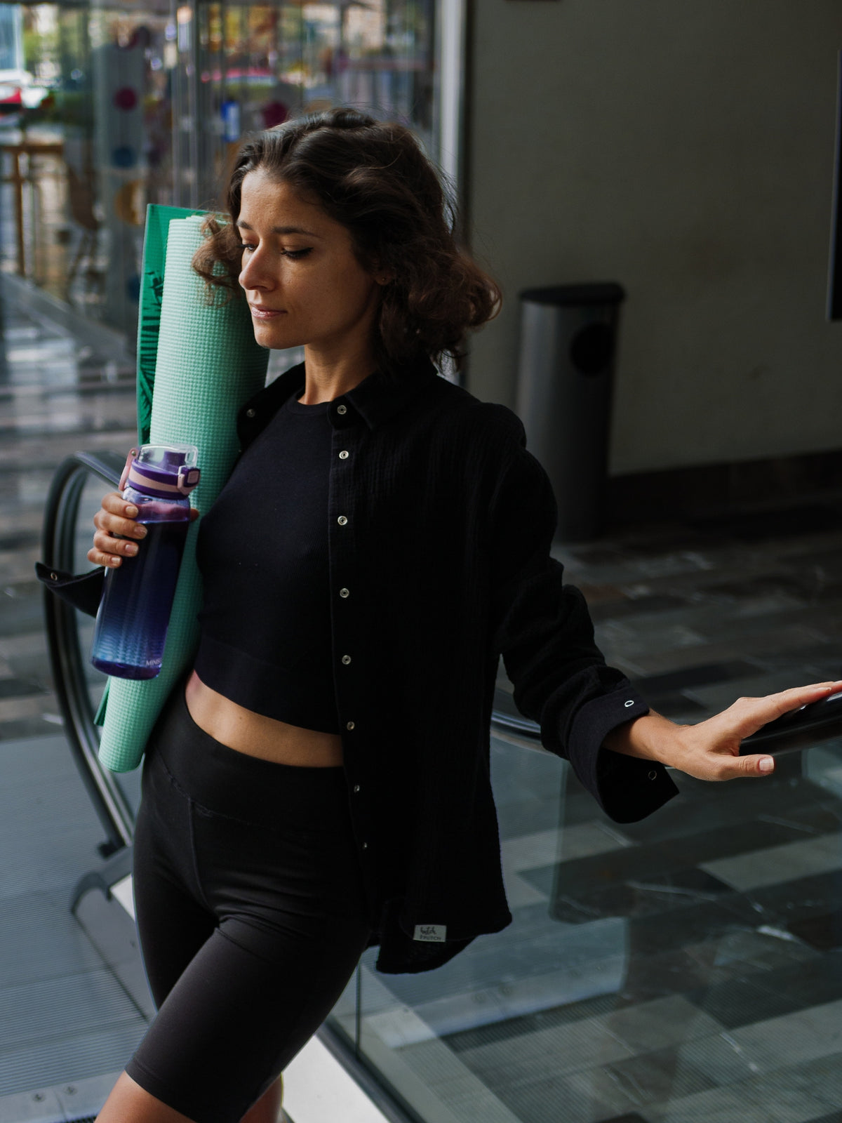 Musselin-Bluse MAJA schwarz