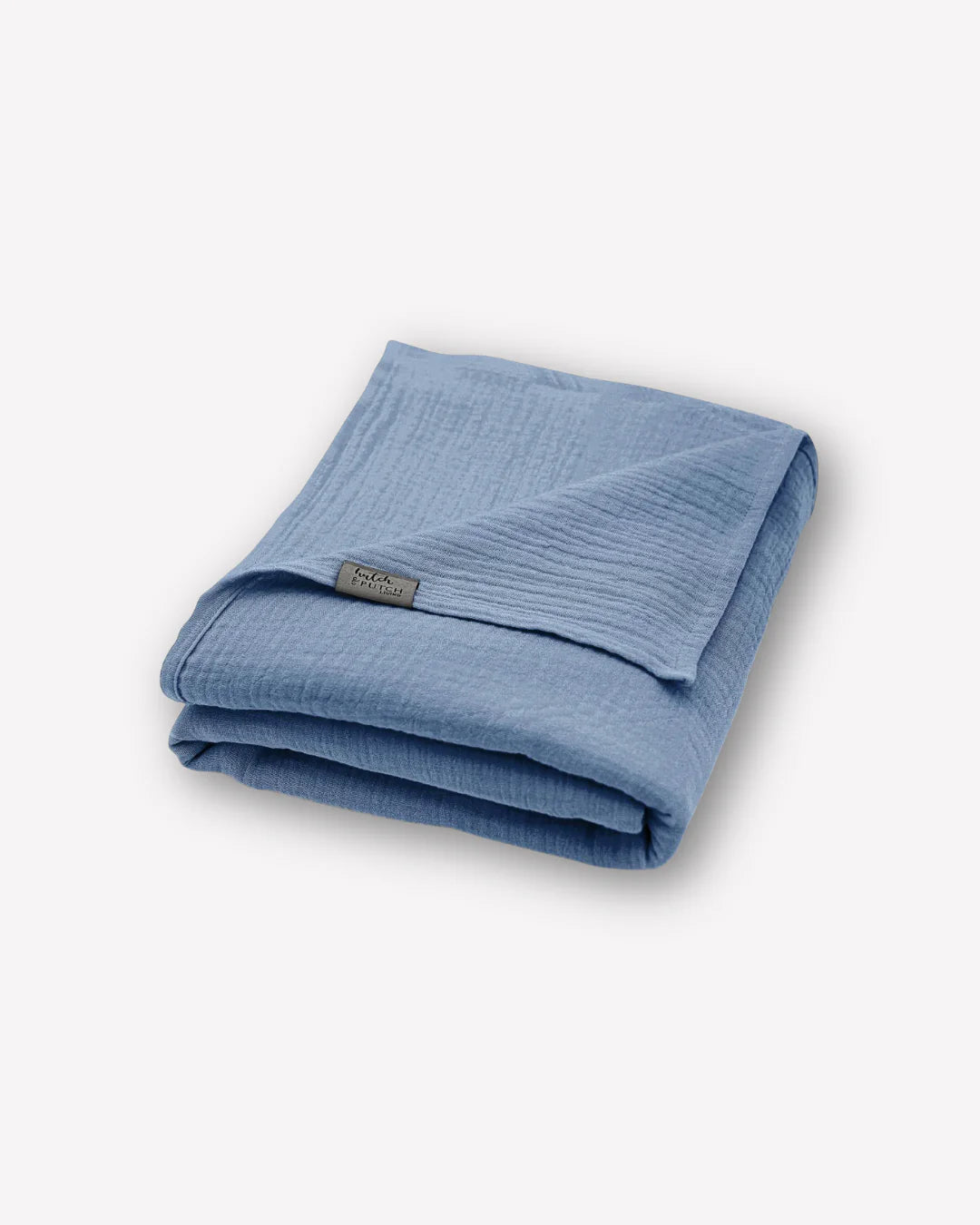 Couverture en mousseline JOSEPHIN dusty blue