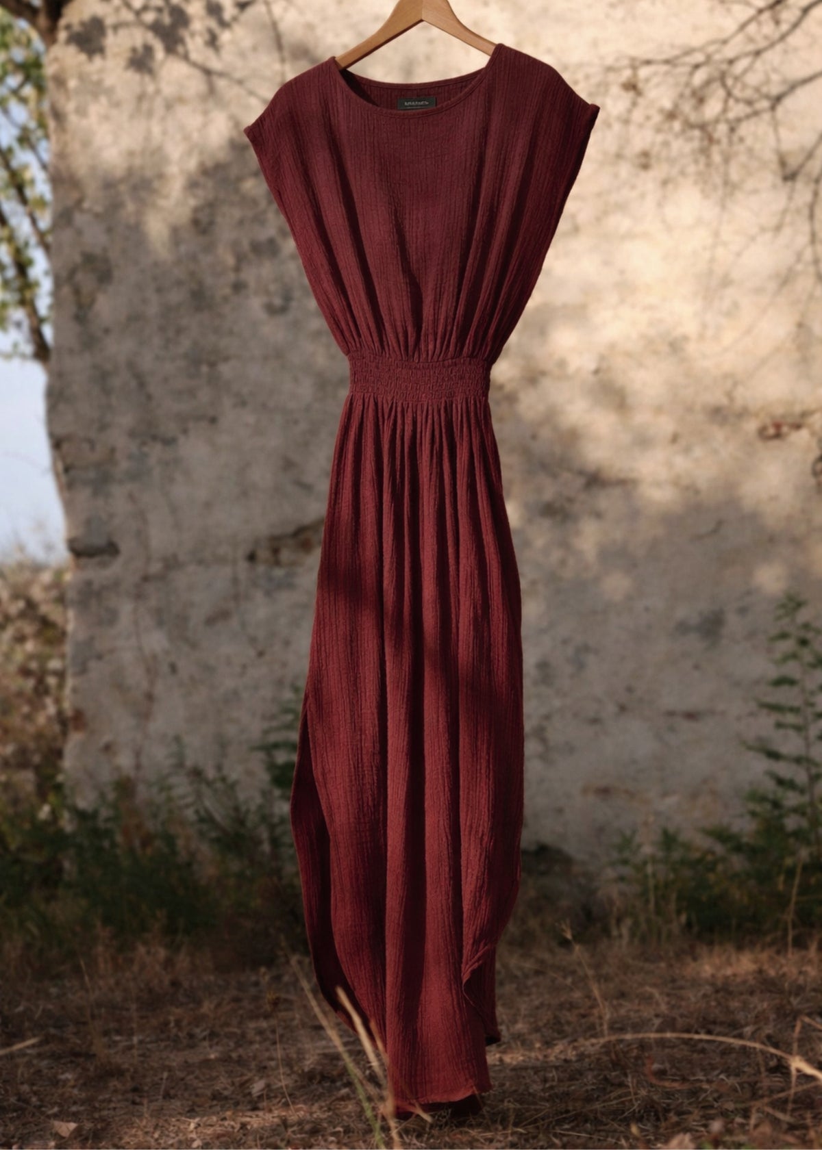 Musselin-Kleid MAIMÓ henna