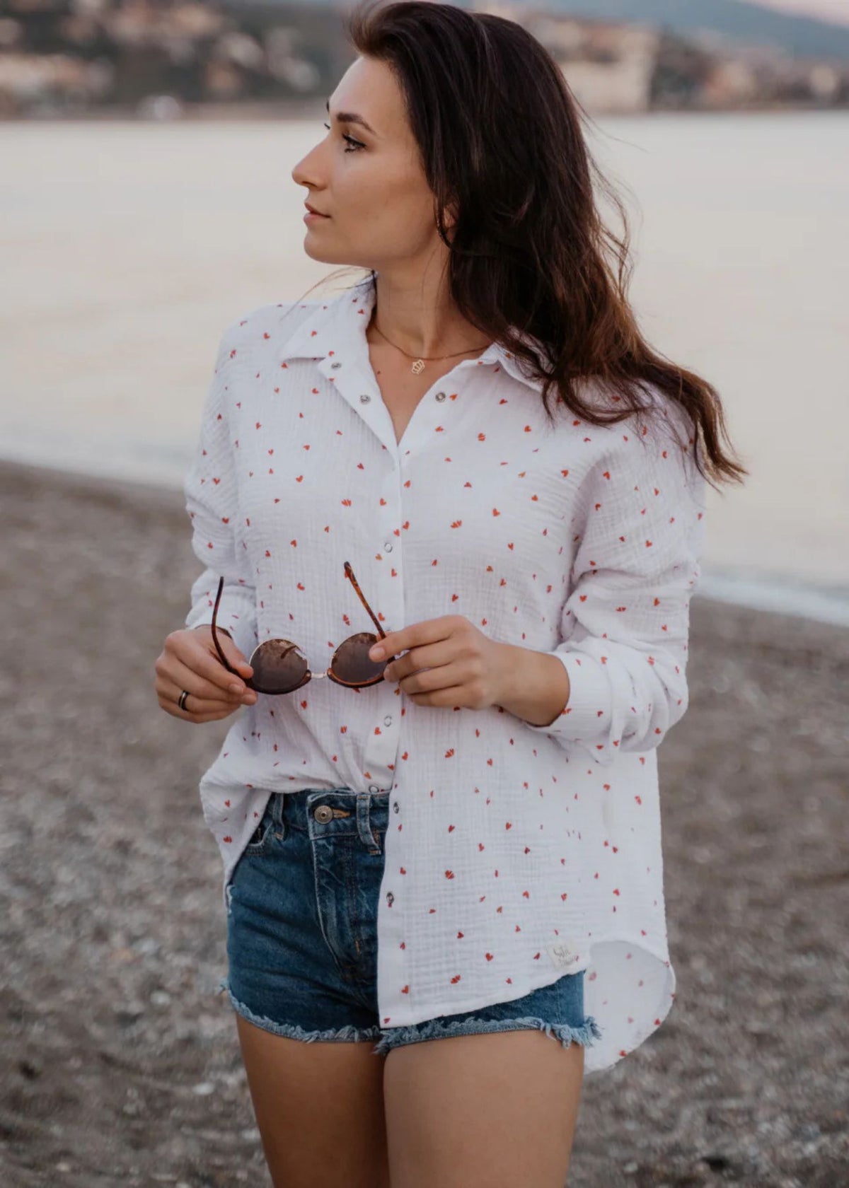 Musselin-Bluse MAJA little love edition