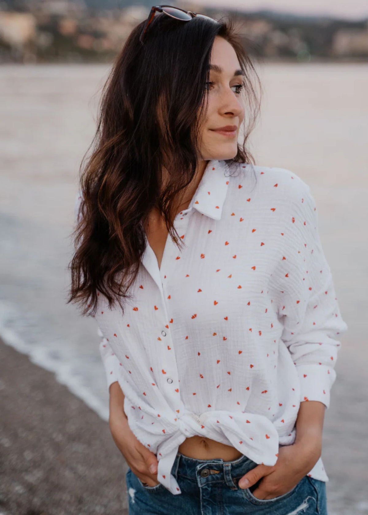 Musselin-Bluse MAJA little love edition