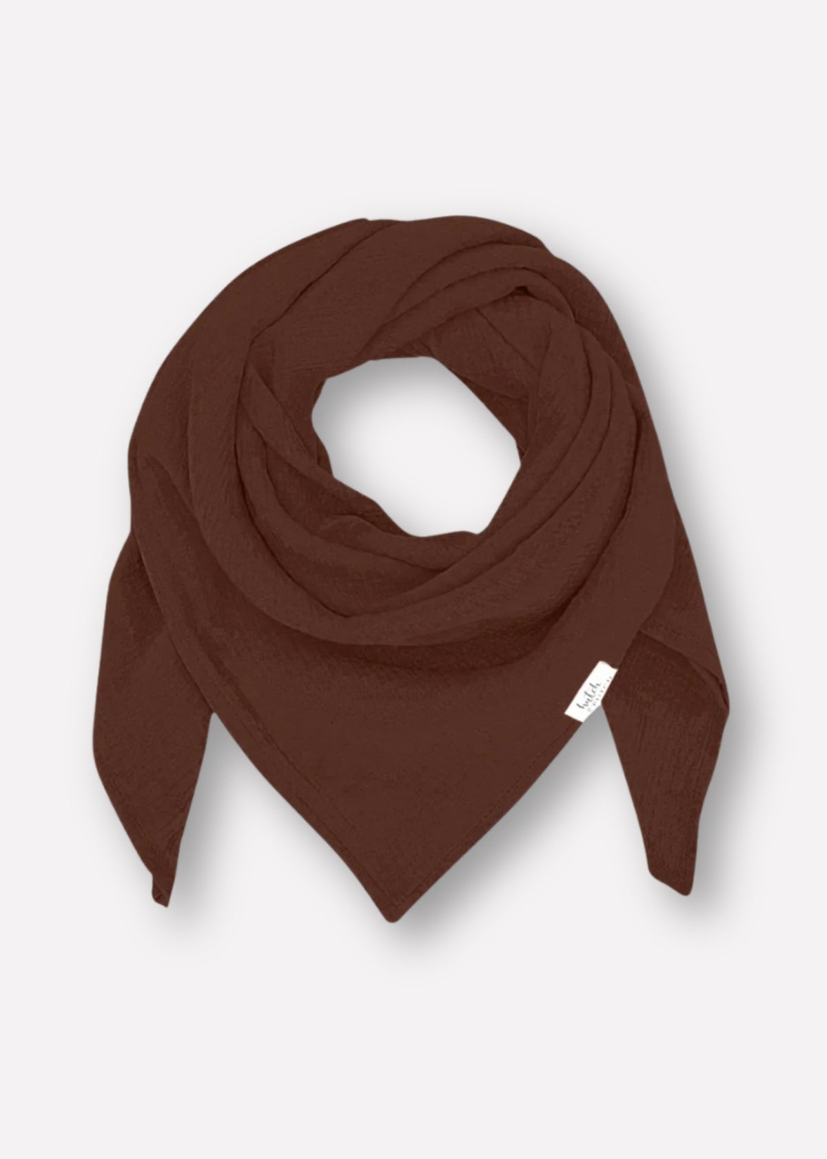 Musselin-Halstuch NIVA dunkelbraun
