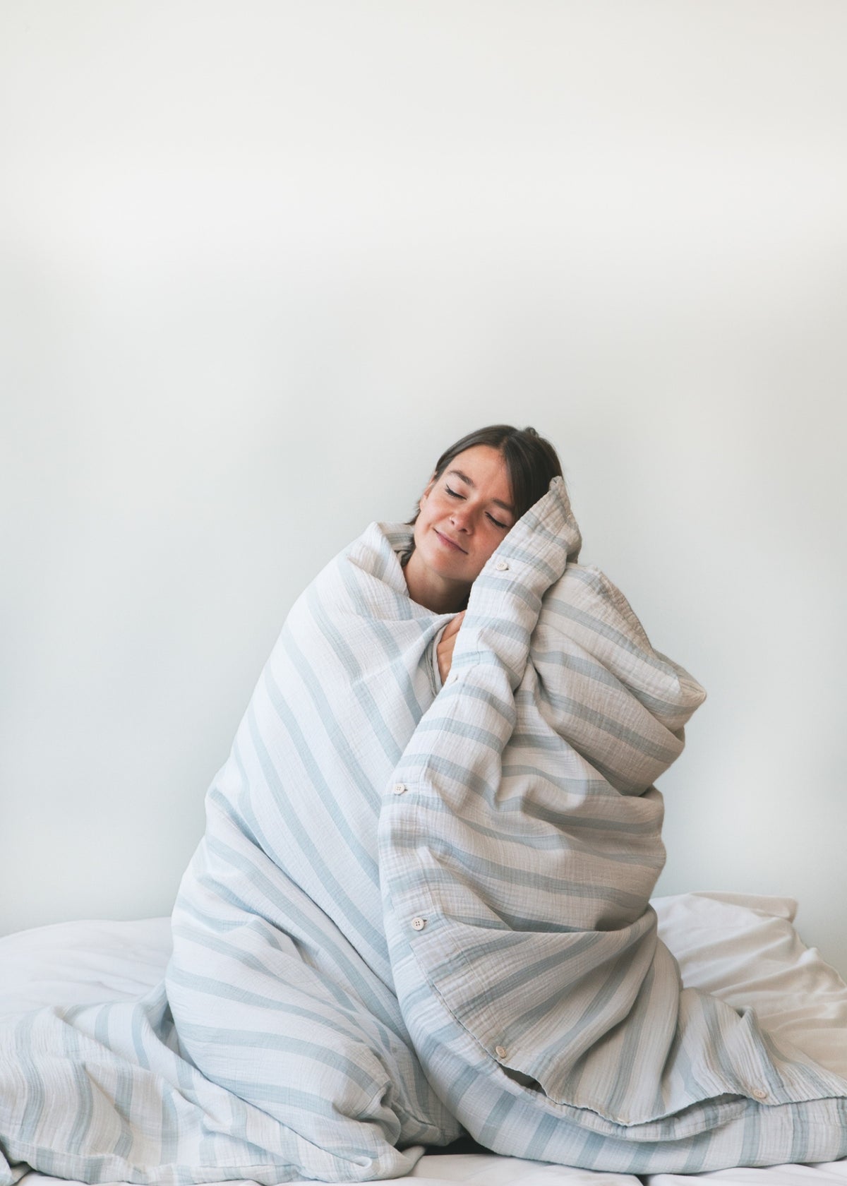 FINA Muslin Pillowcase, Glacier Mint