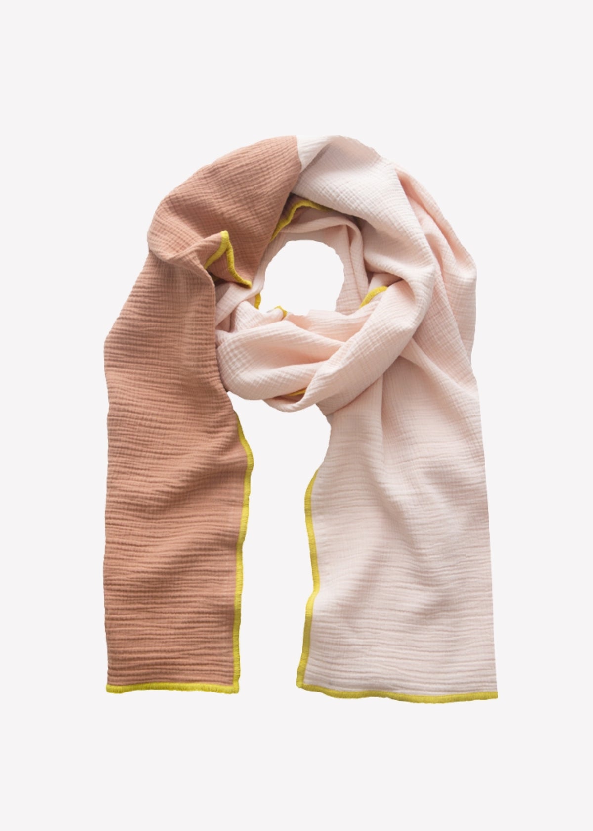 Sciarpa in mussola ANOUK rosa/albicocca