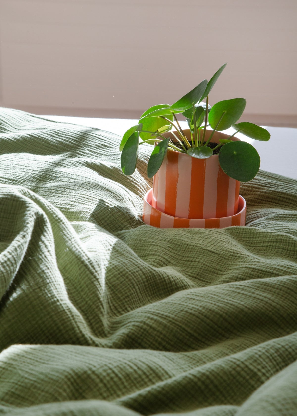 Copripiumino in mussola JULA verde felce