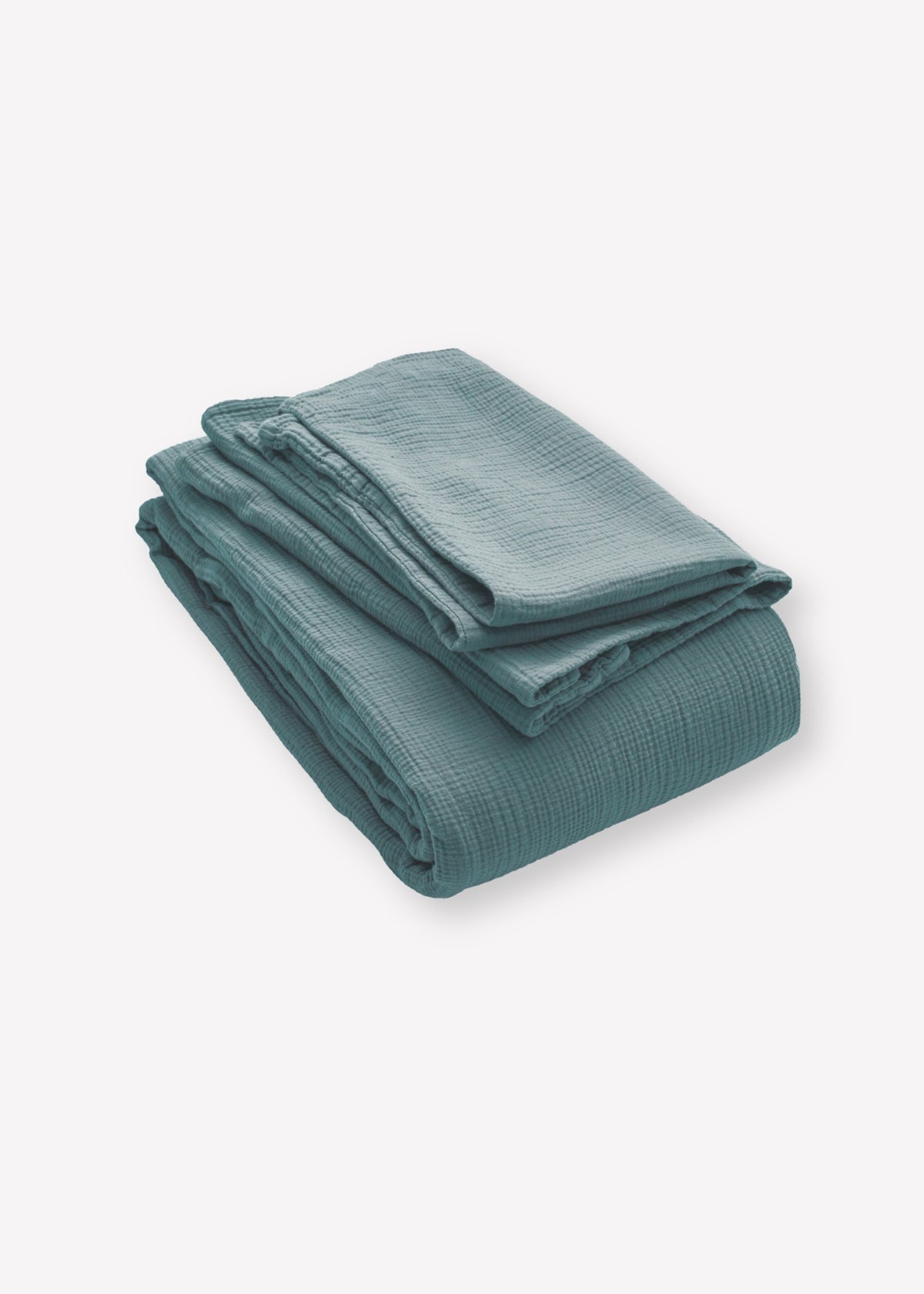 JULA Muslin Pillowcase, Petrol