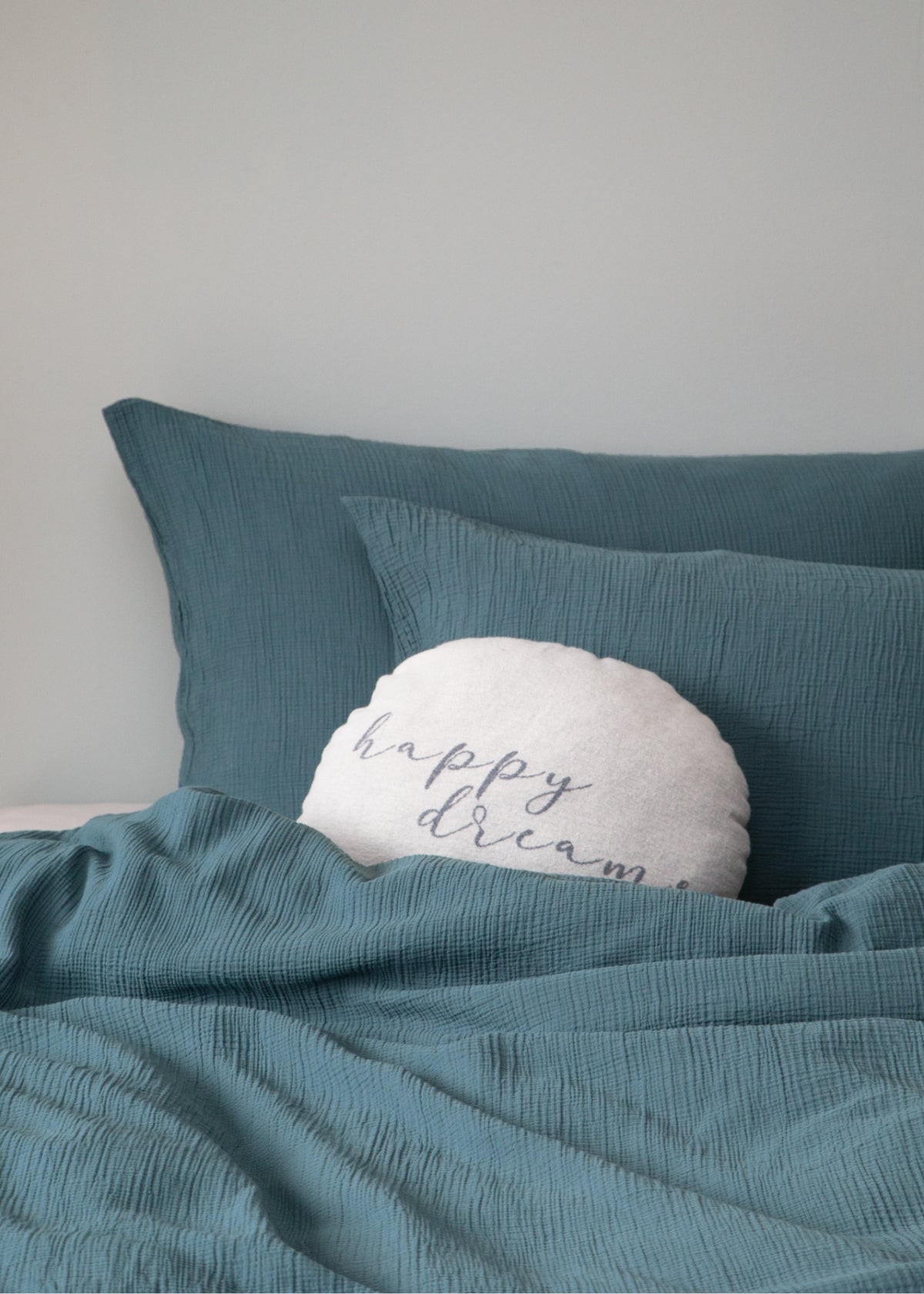 JULA Muslin Pillowcase, Petrol