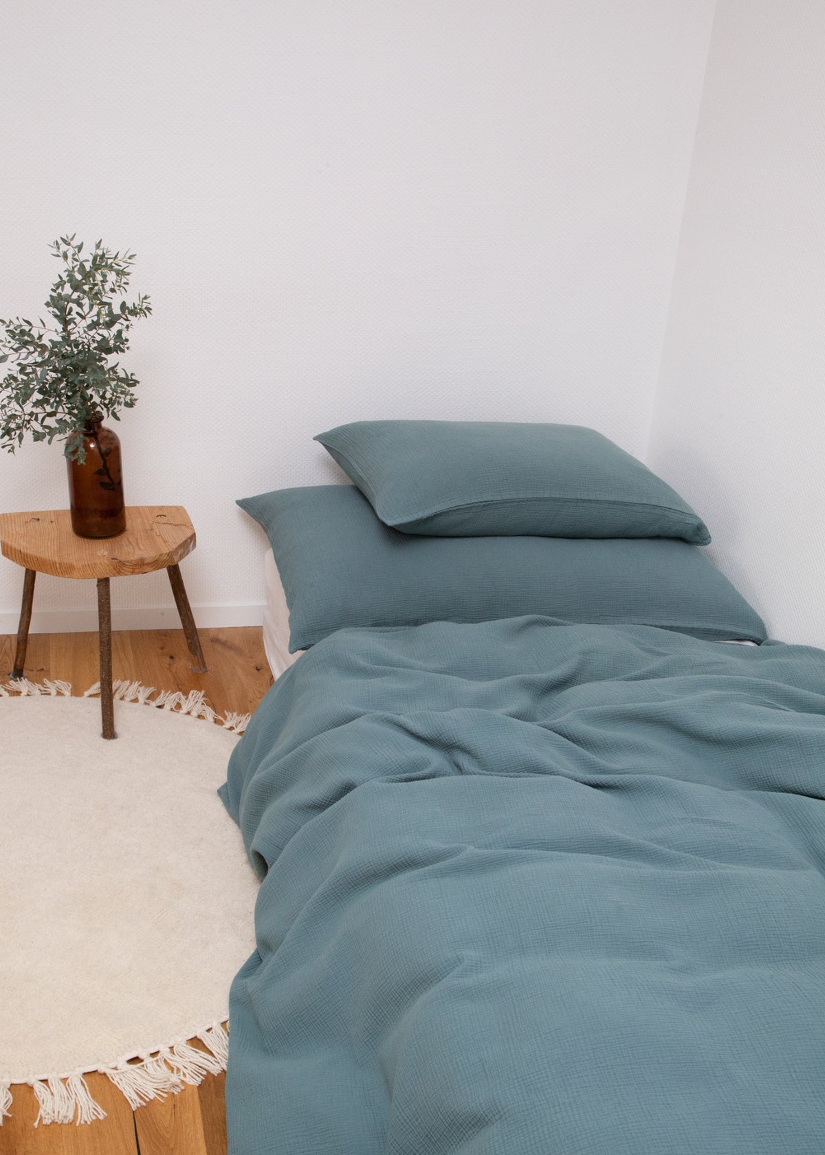 JULA Muslin Pillowcase, Petrol