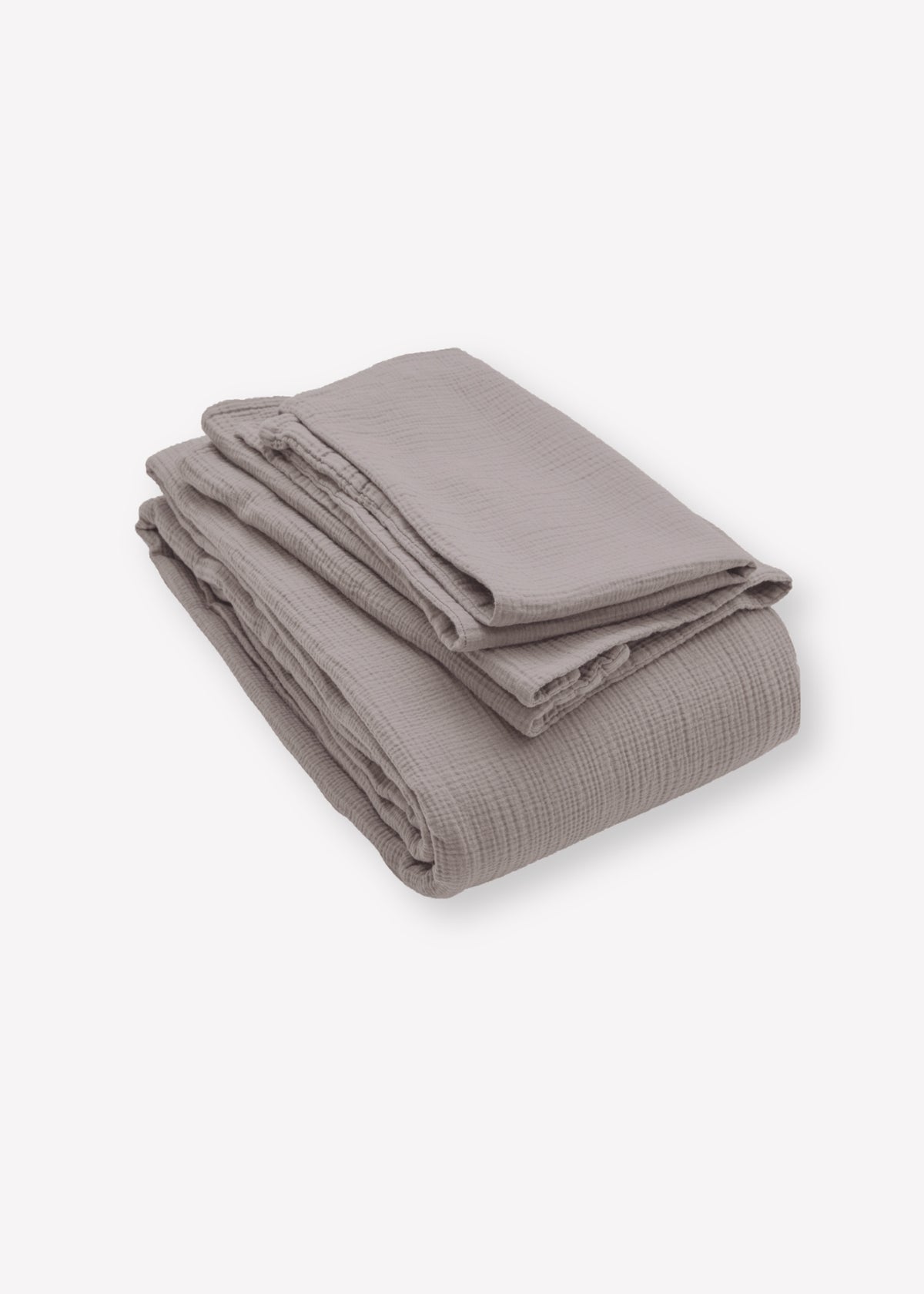 Copripiumino in mussola JULA color taupe