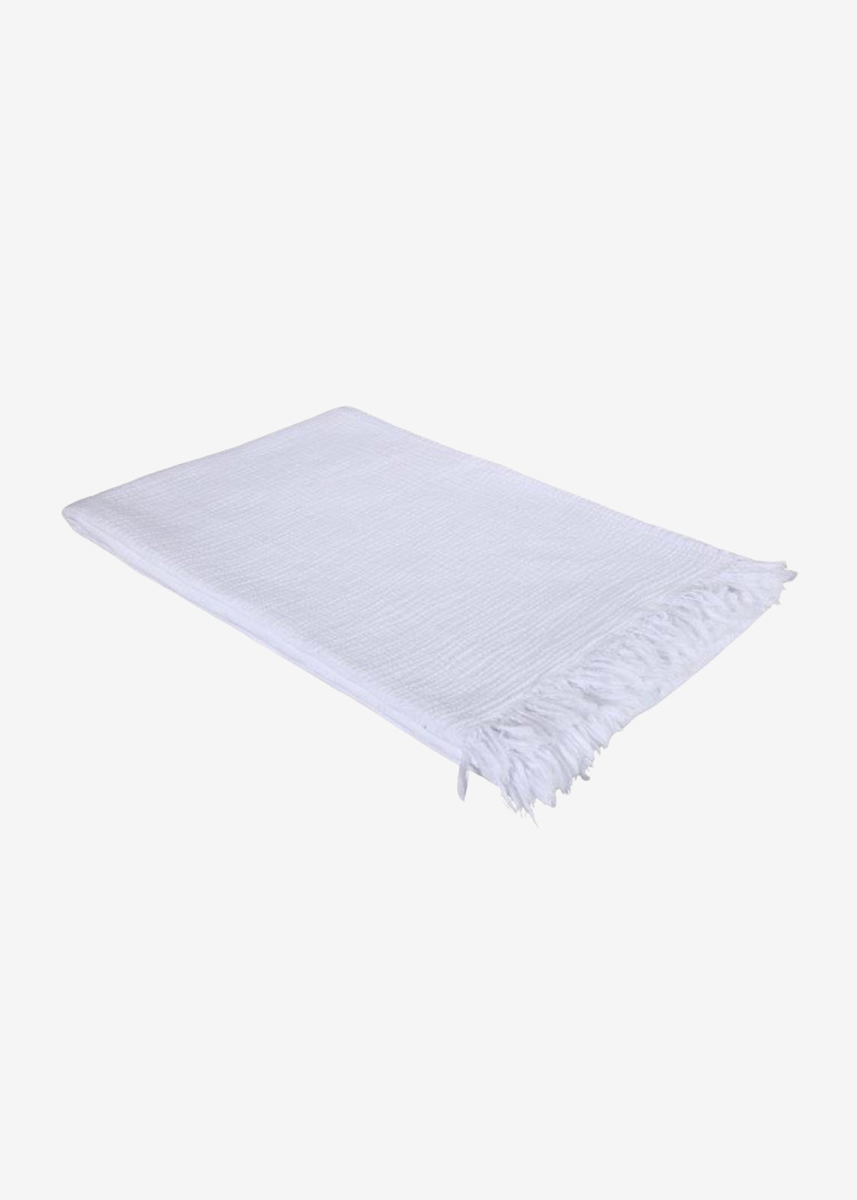 NIZZA White Muslin Blanket