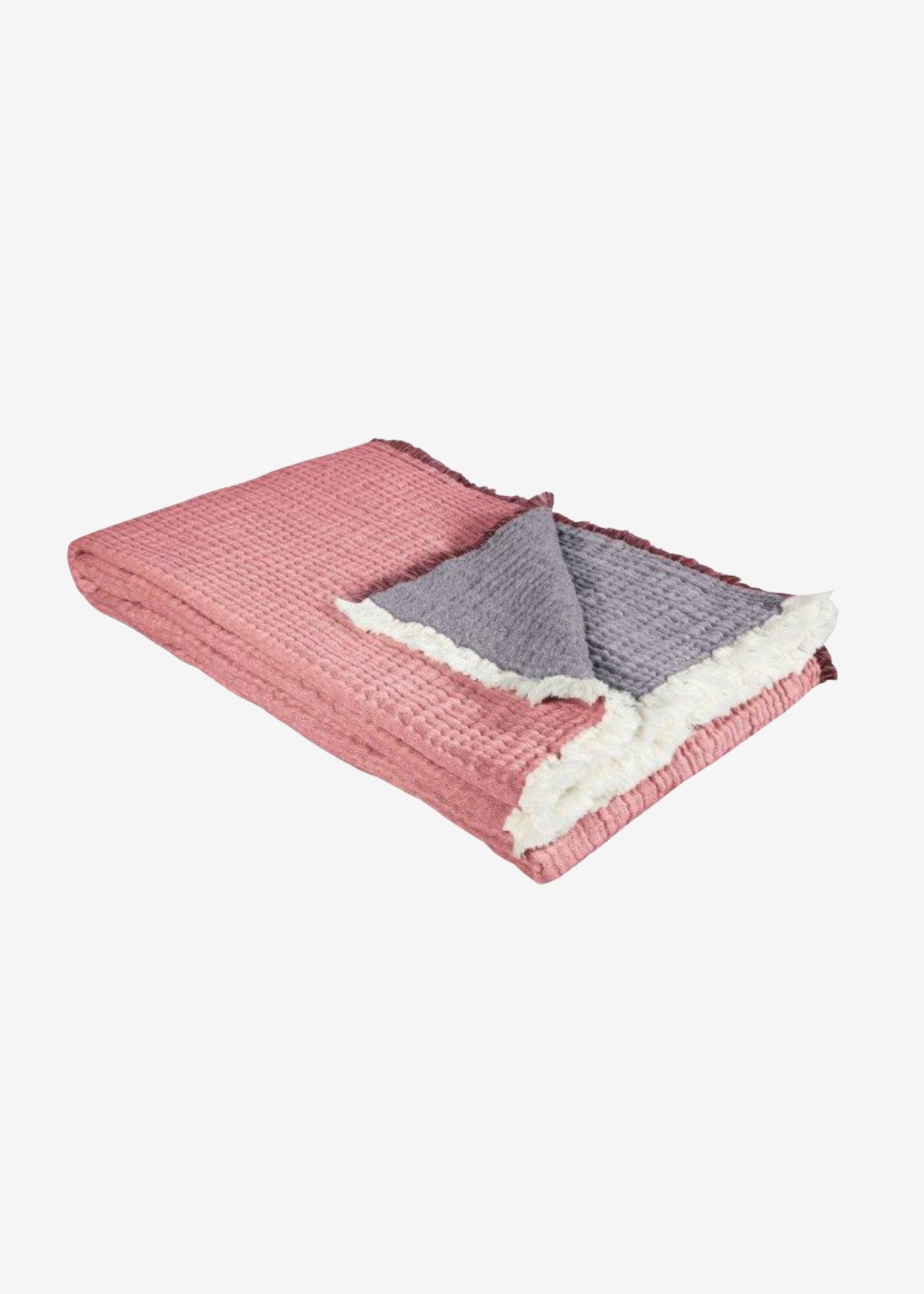 Musselin-Decke NORA rosenholz/plum