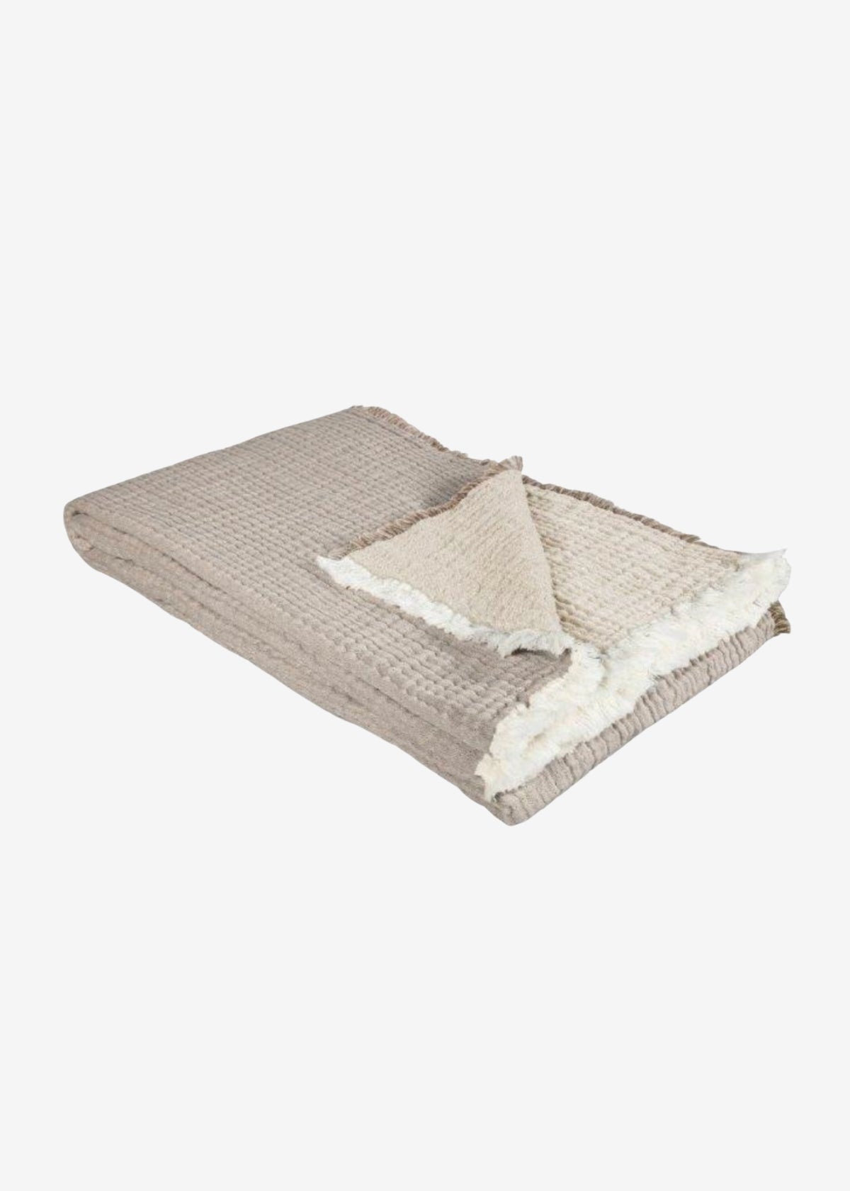 NORA Muslin Blanket, Taupe/Beige