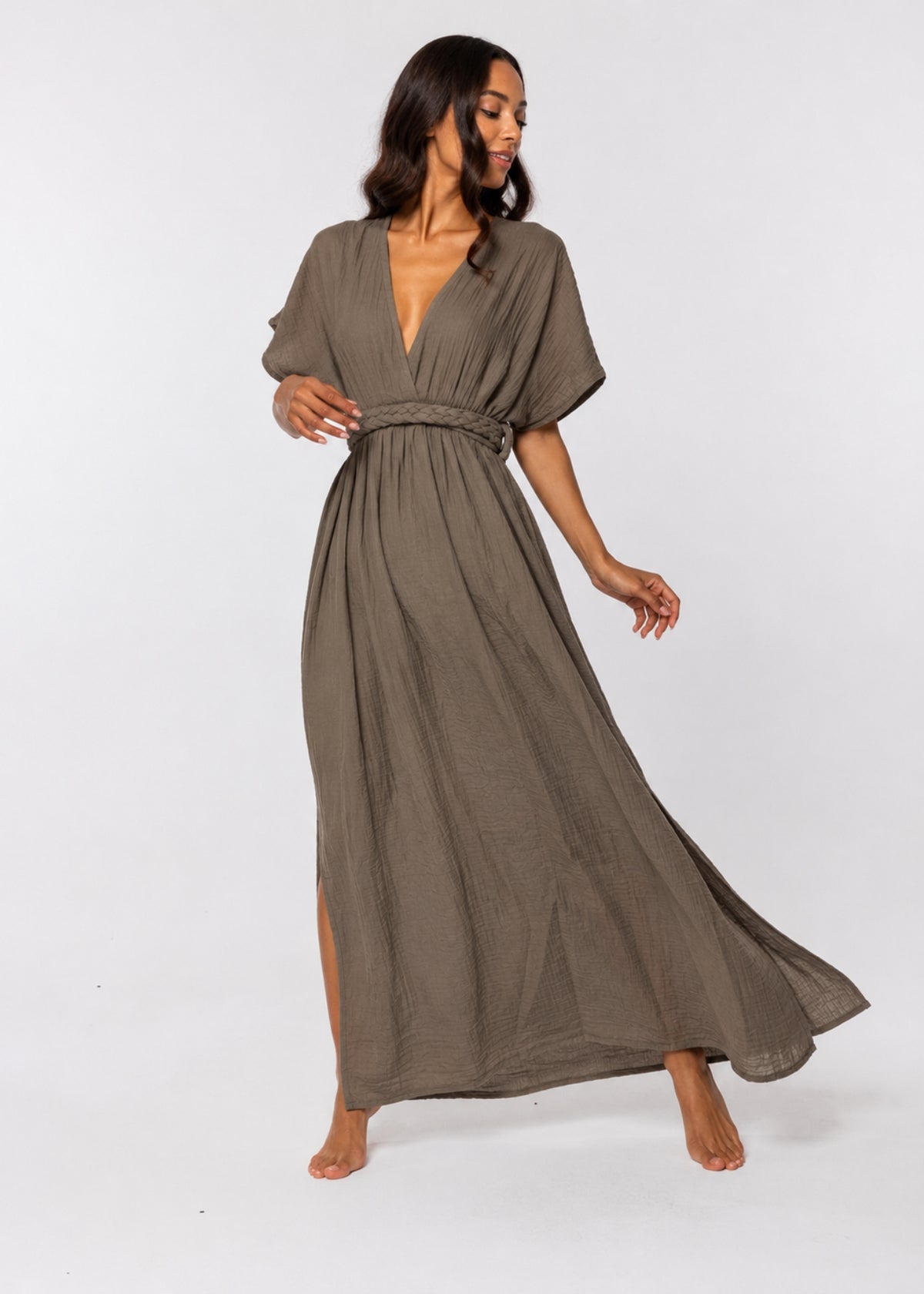 HERA Brown Muslin Dress