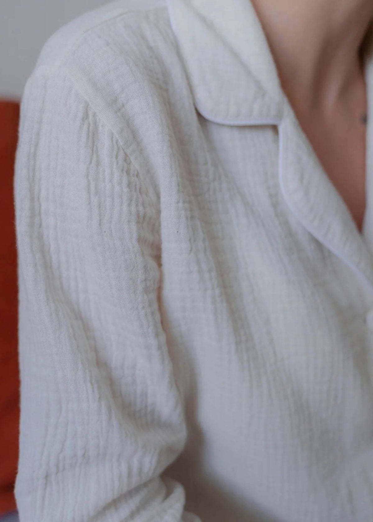 LUCA Beige Muslin Pajamas