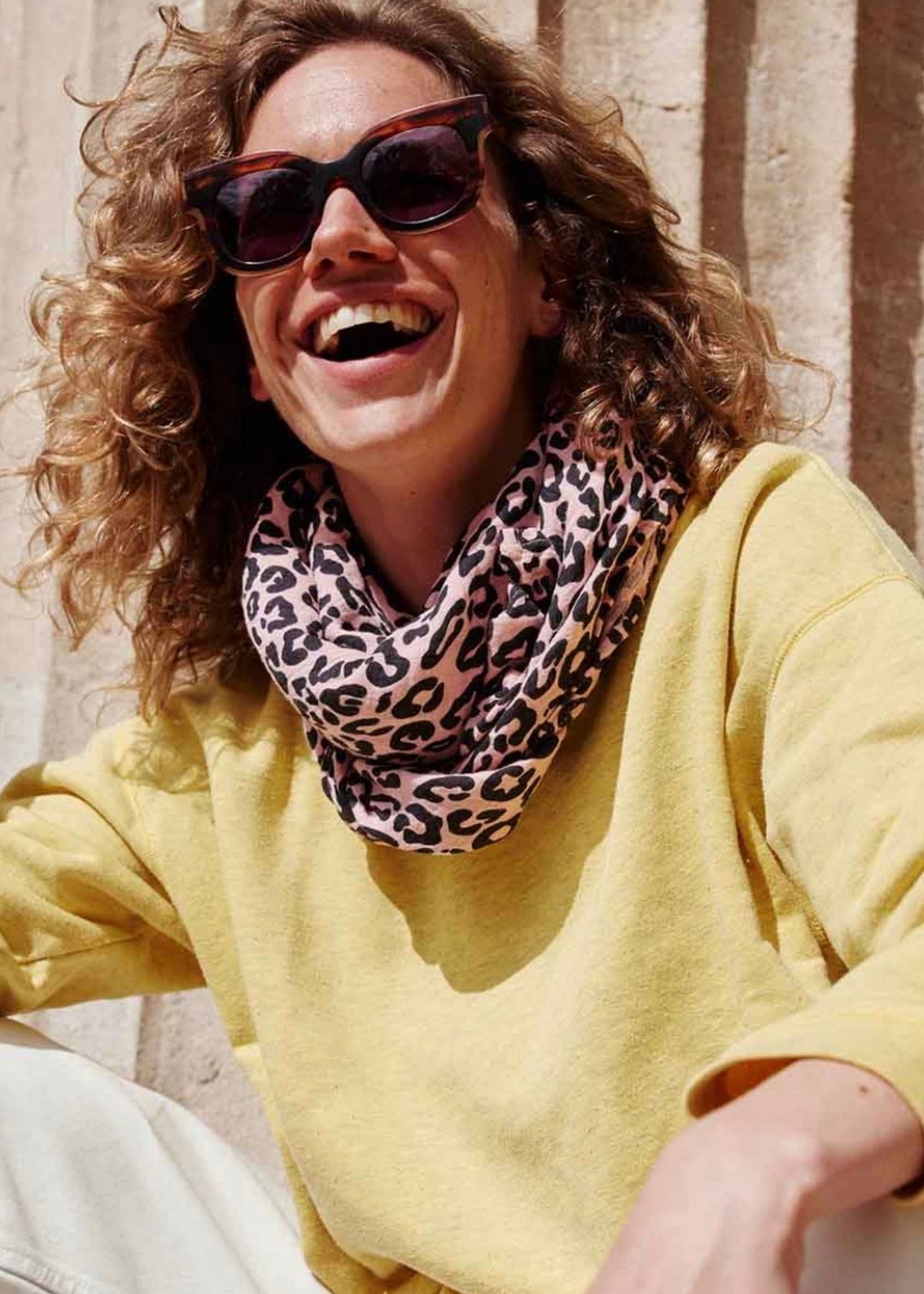 Musselin-Halstuch BIANCA graou strawberry