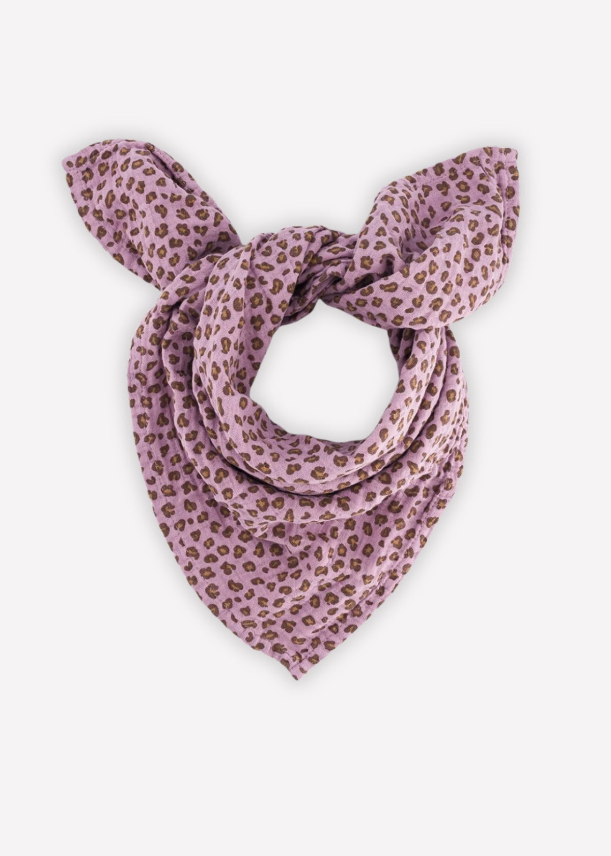 Musselin-Halstuch BIANCA mini leopard mauve