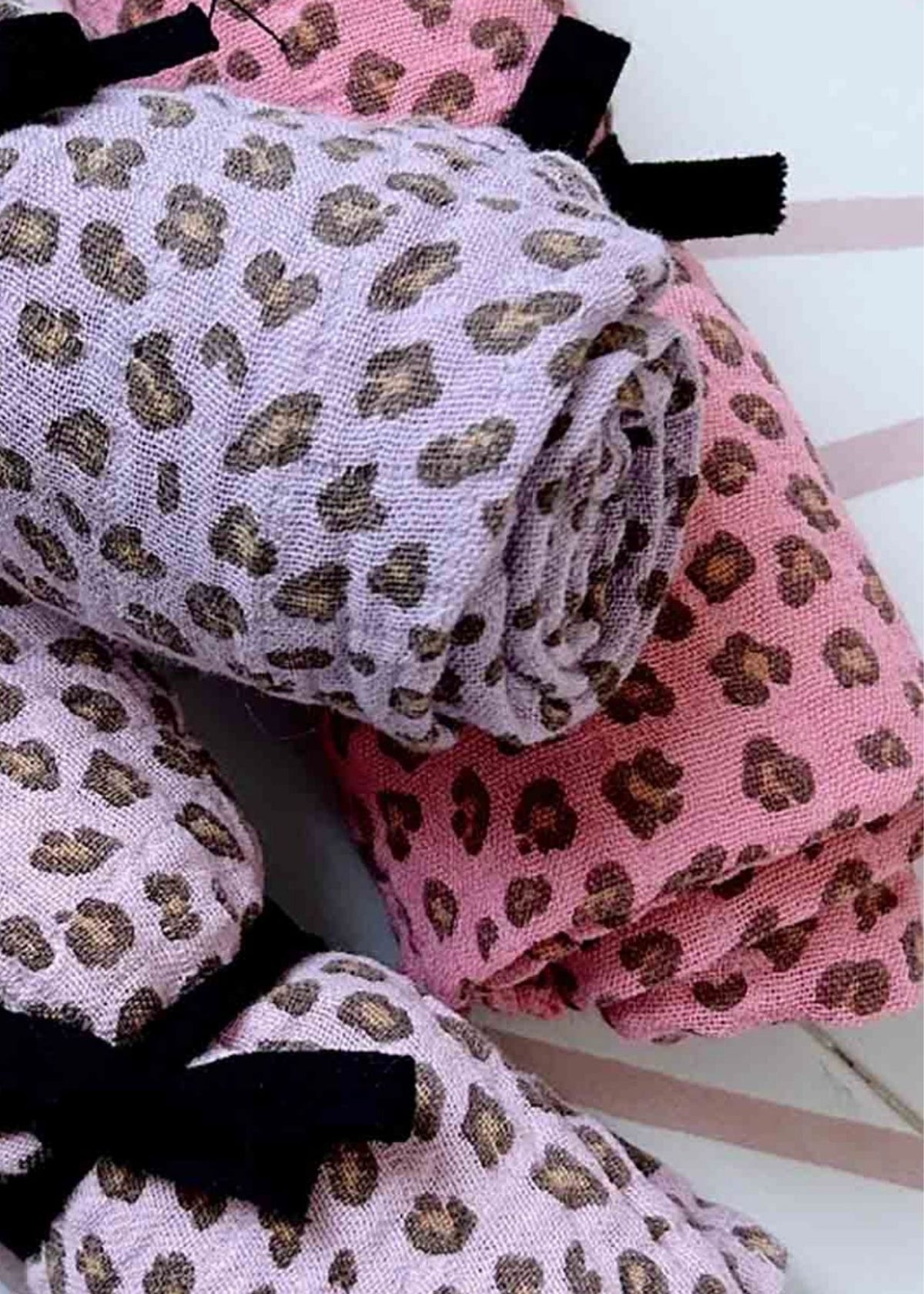 Musselin-Halstuch BIANCA mini leopard geranium