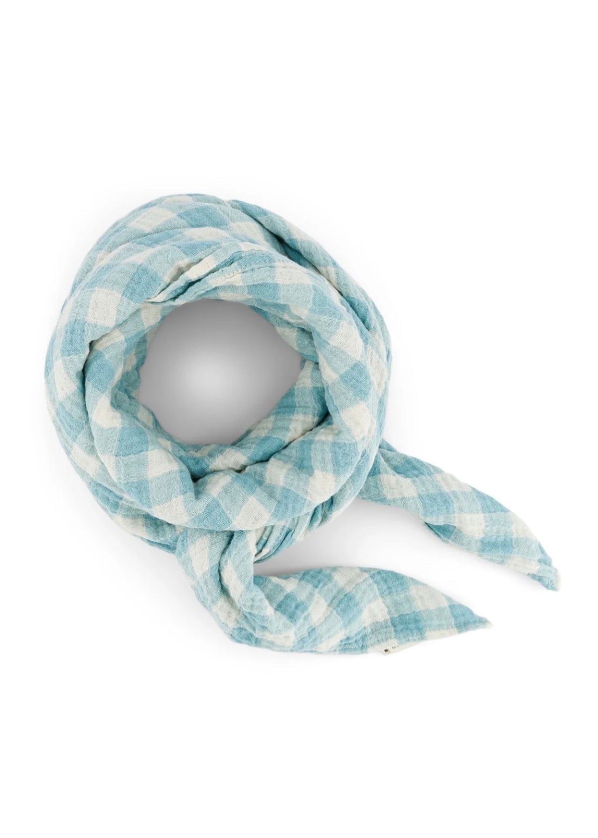 Musselin-Halstuch BIANCA vichy bleu