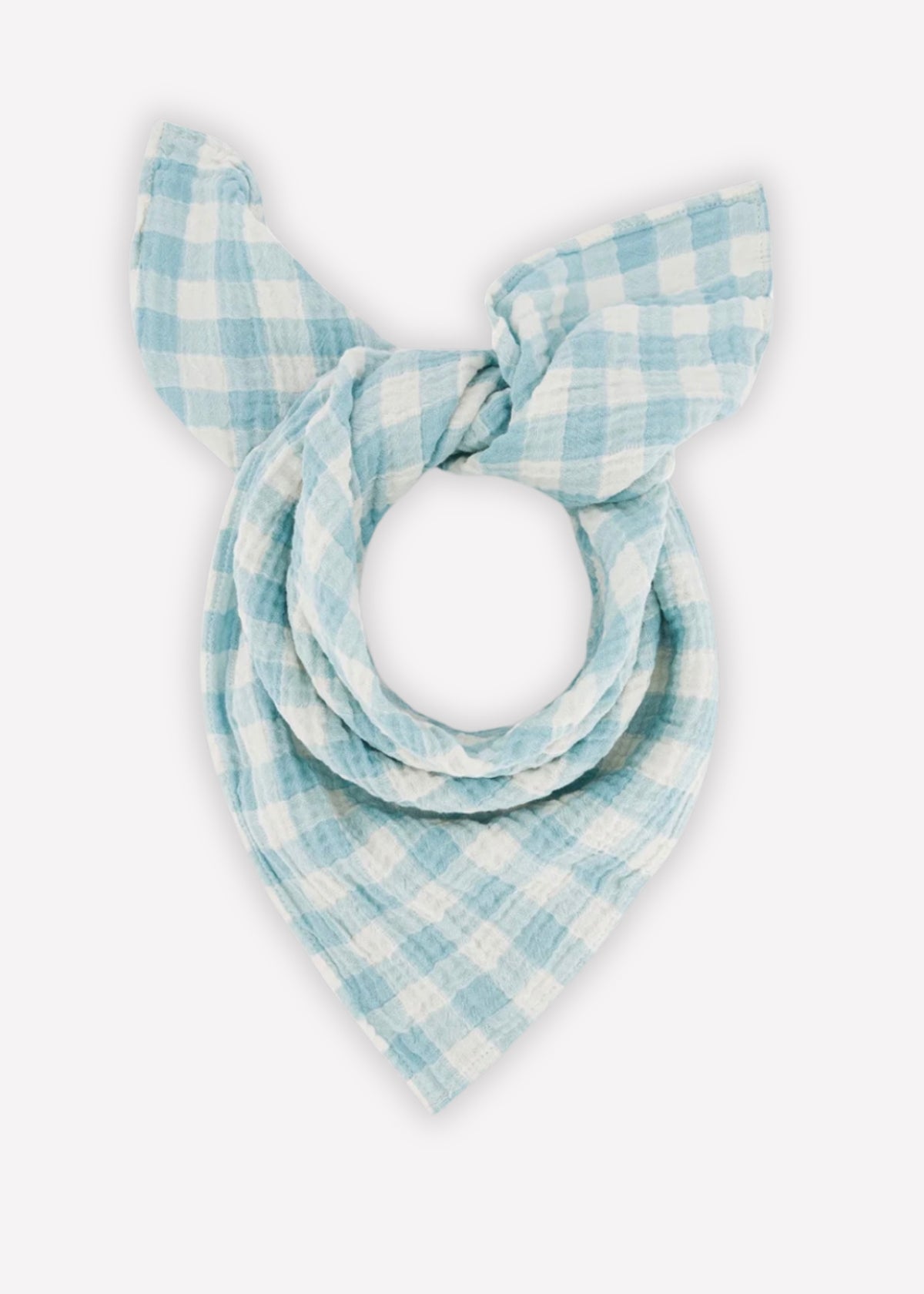 Musselin-Halstuch BIANCA vichy bleu