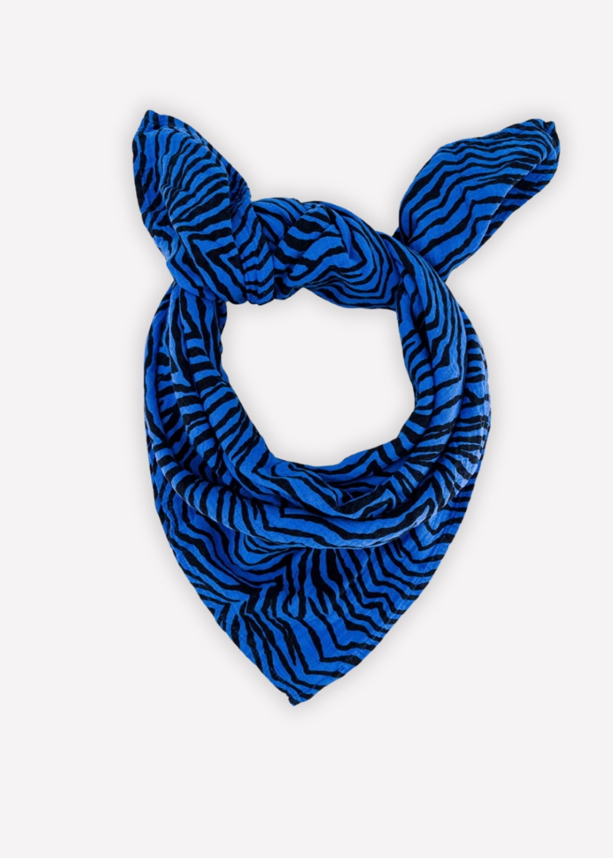 Musselin-Halstuch BIANCA zebrou greek blue