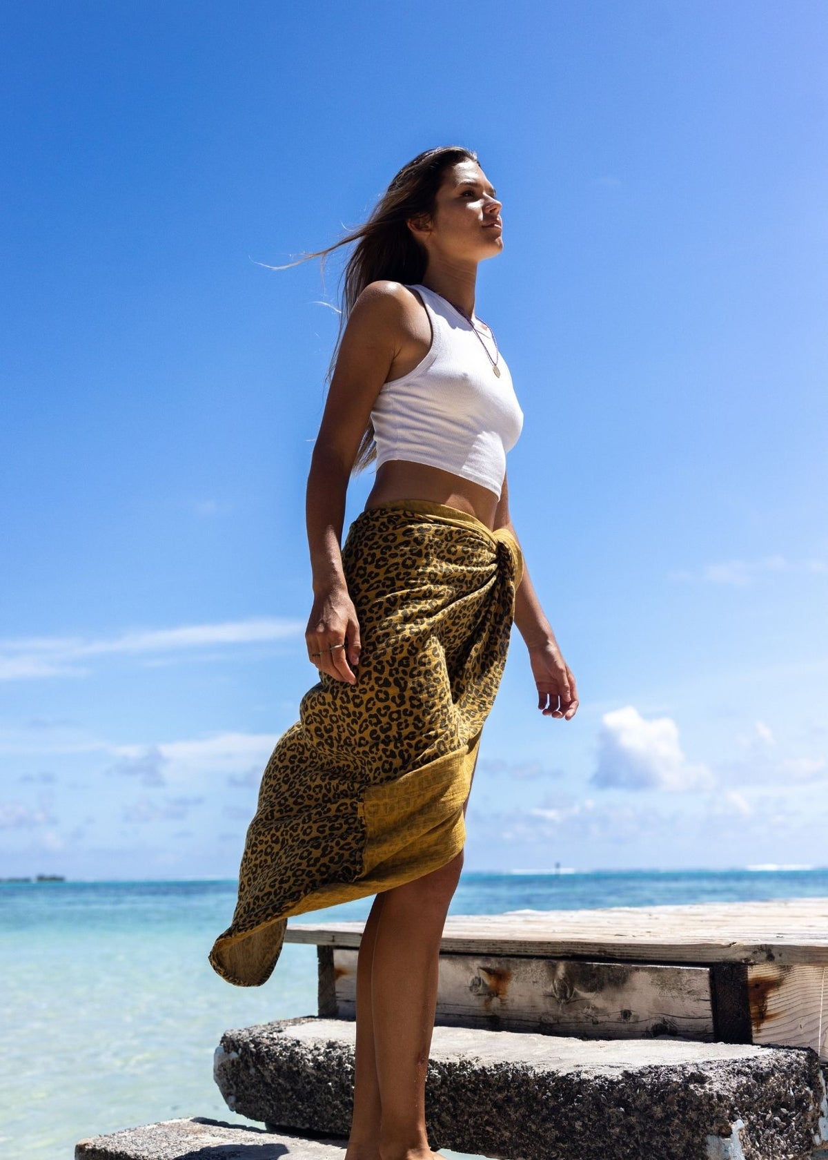 Musselin-Pareo LOUISA graou caramel