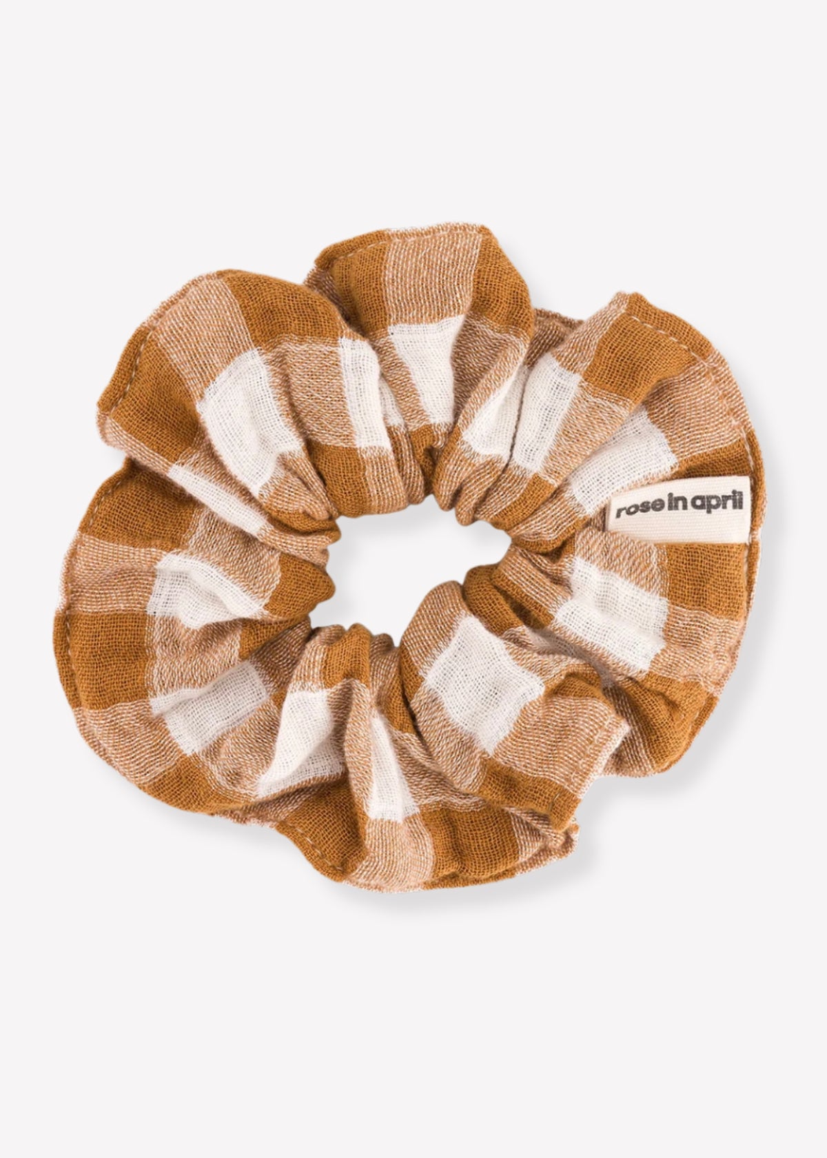Musselin-Scrunchie CHOUCHOU vichy caramel