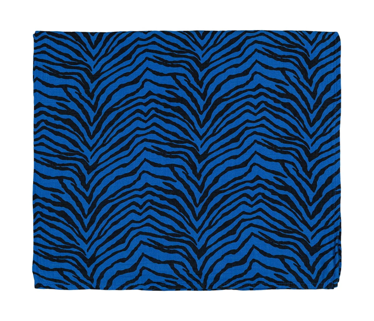 Musselin-Strandtuch LOUISA zebrou greek blue