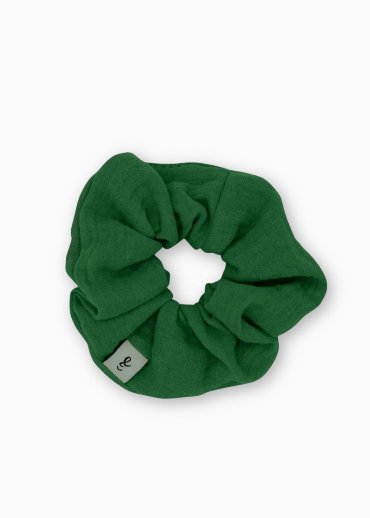 Mousseline-Scrunchie MINA vert sapin