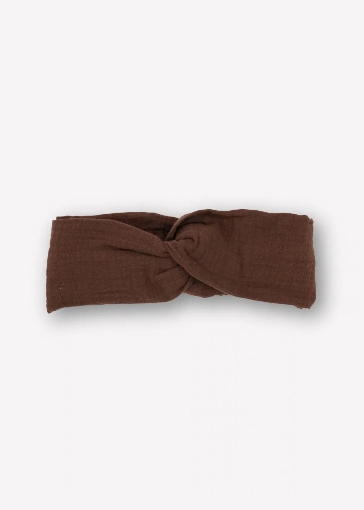 NOLA Dark Brown Muslin Headband