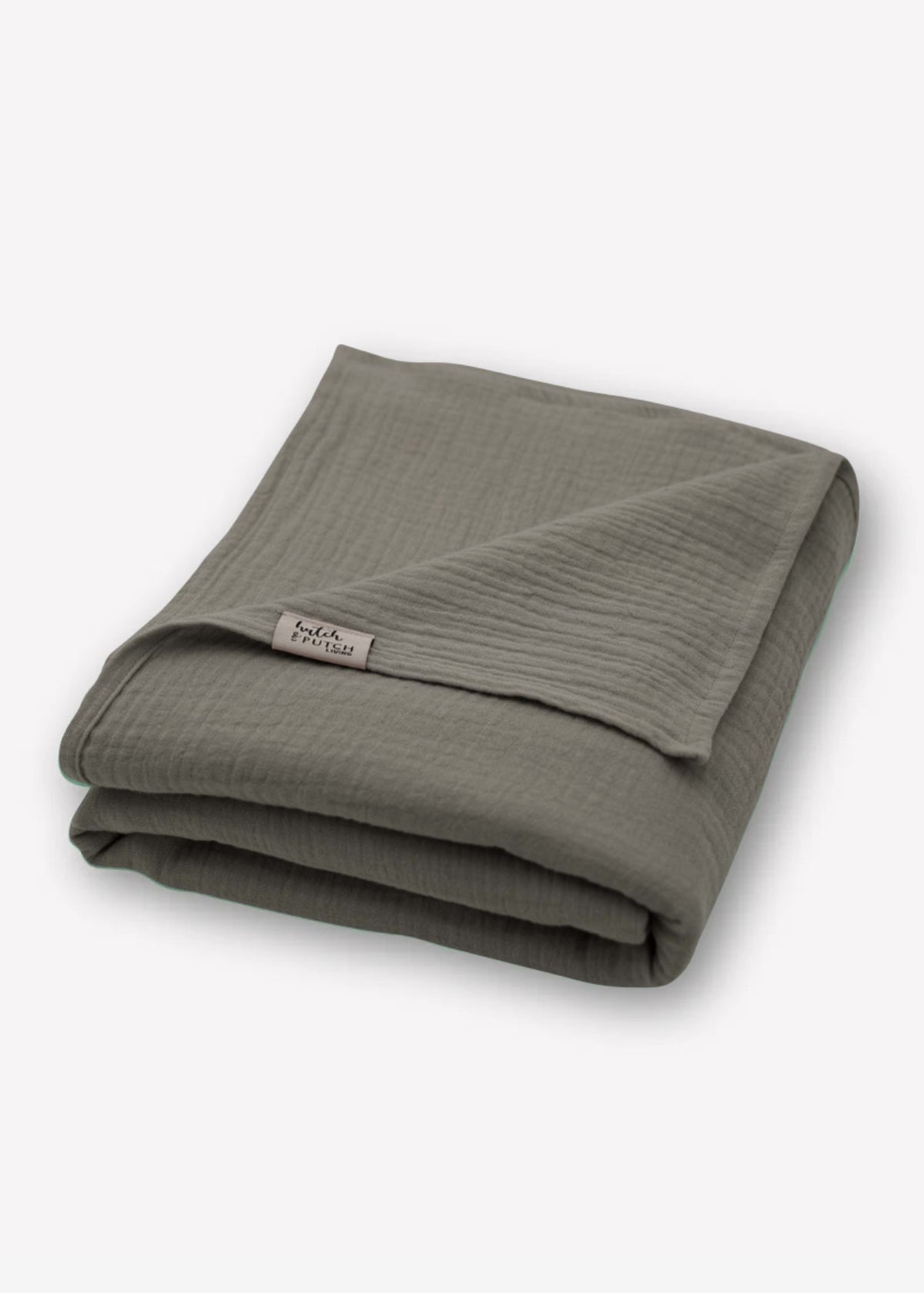 Musselin-Decke JOSEPHIN anthrazit