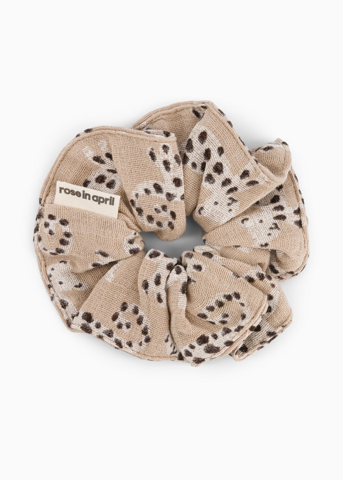 Musselin-Scrunchie CHOUCHOU baby leo beige