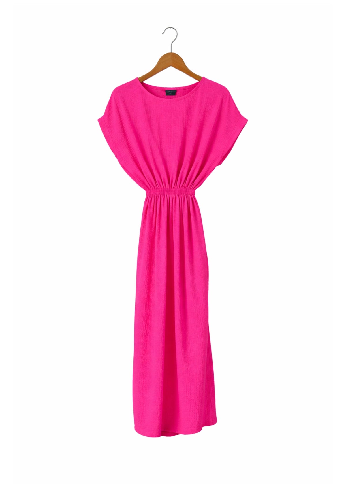Robe en mousseline MAGNOLIA fluo rose