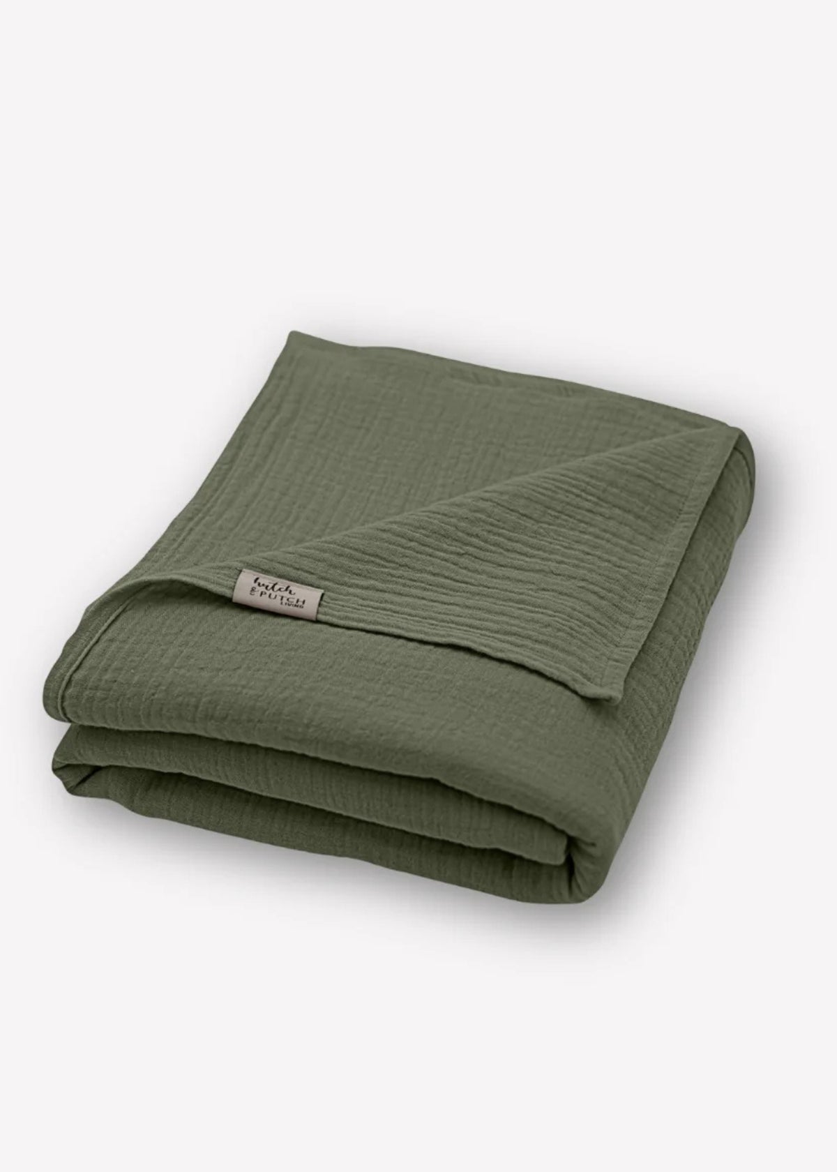 Musselin-Decke JOSEPHIN olive