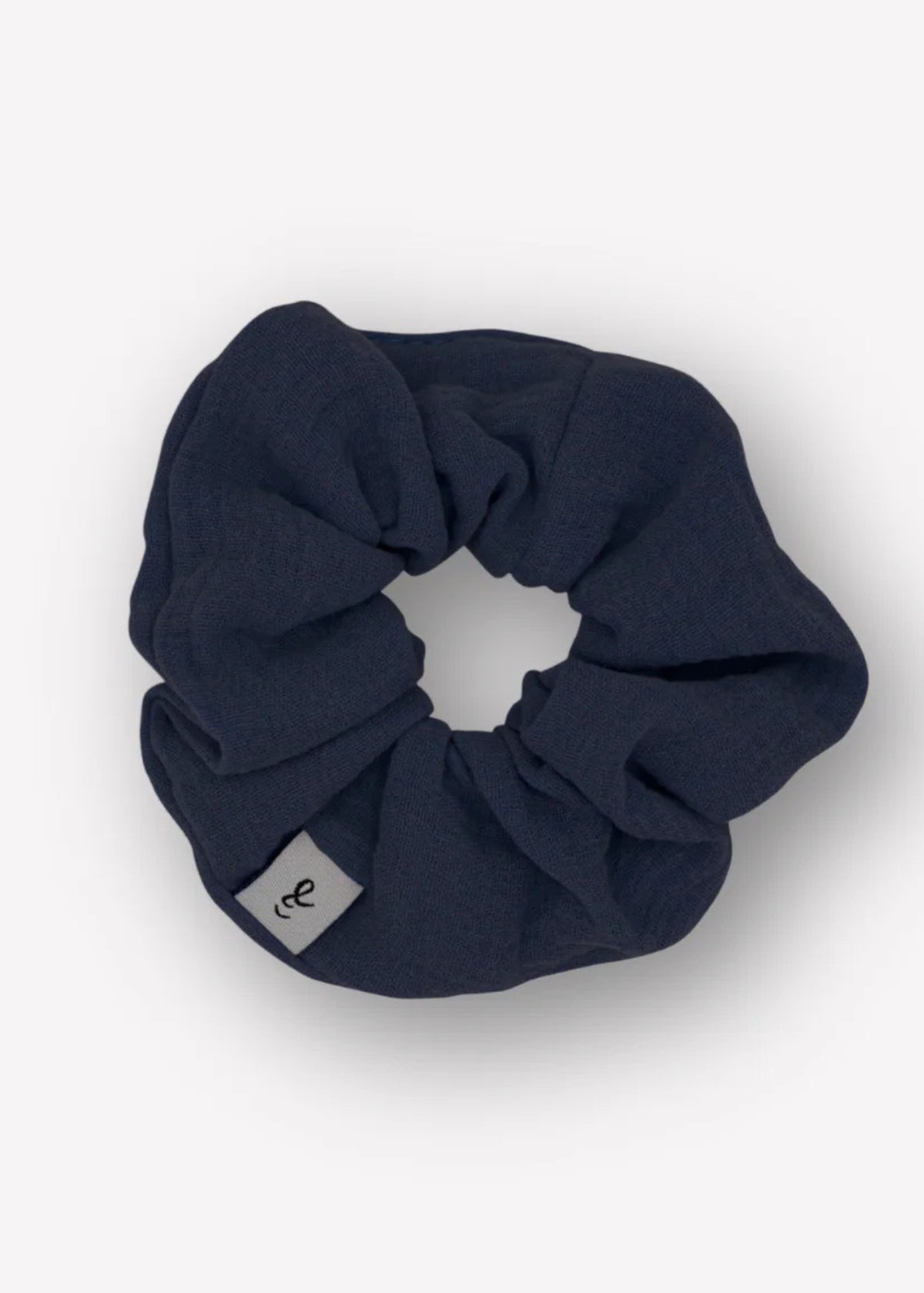 Musselin-Scrunchie MINA midnight blue