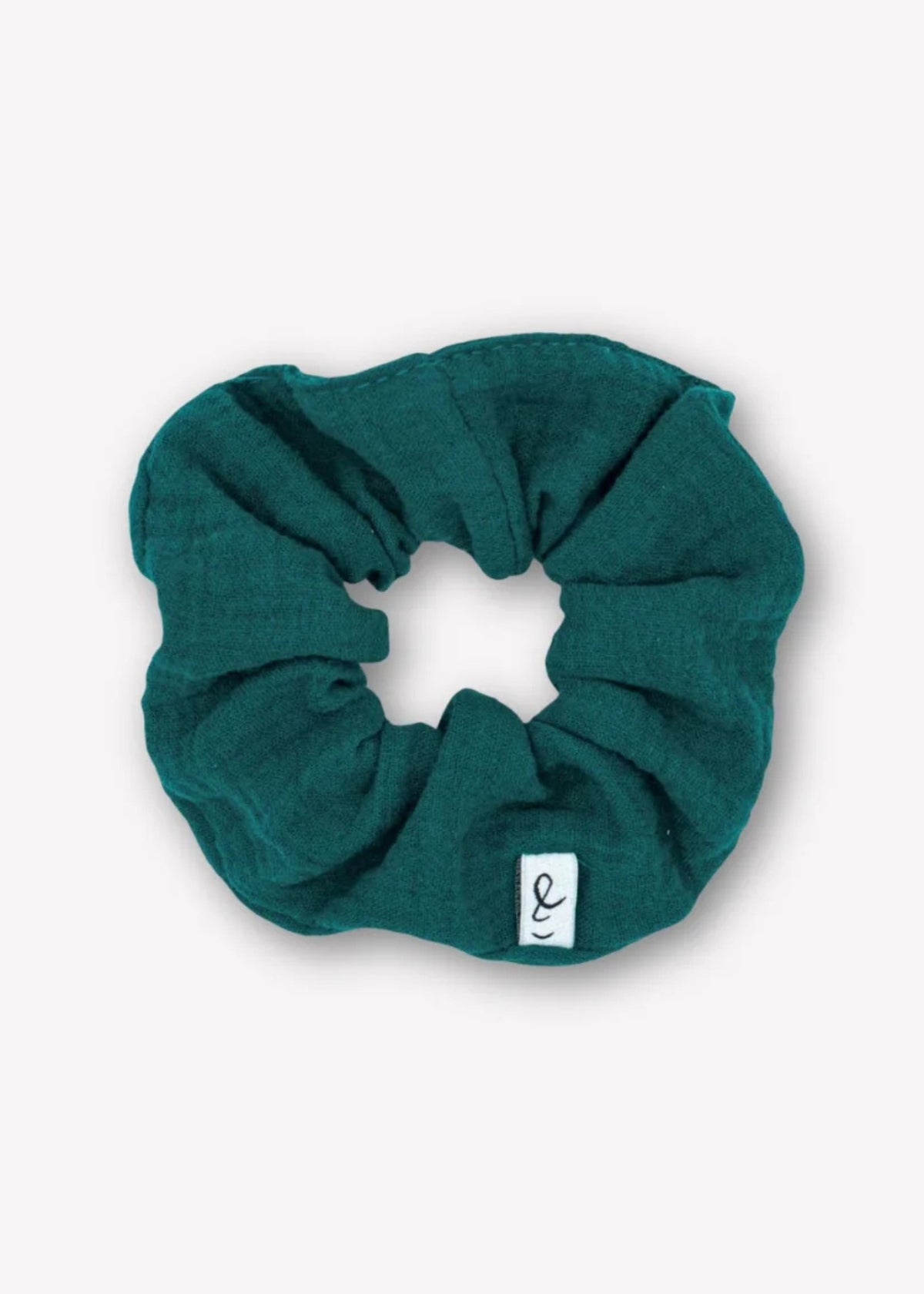 MINA Muslin Scrunchie, Petrol